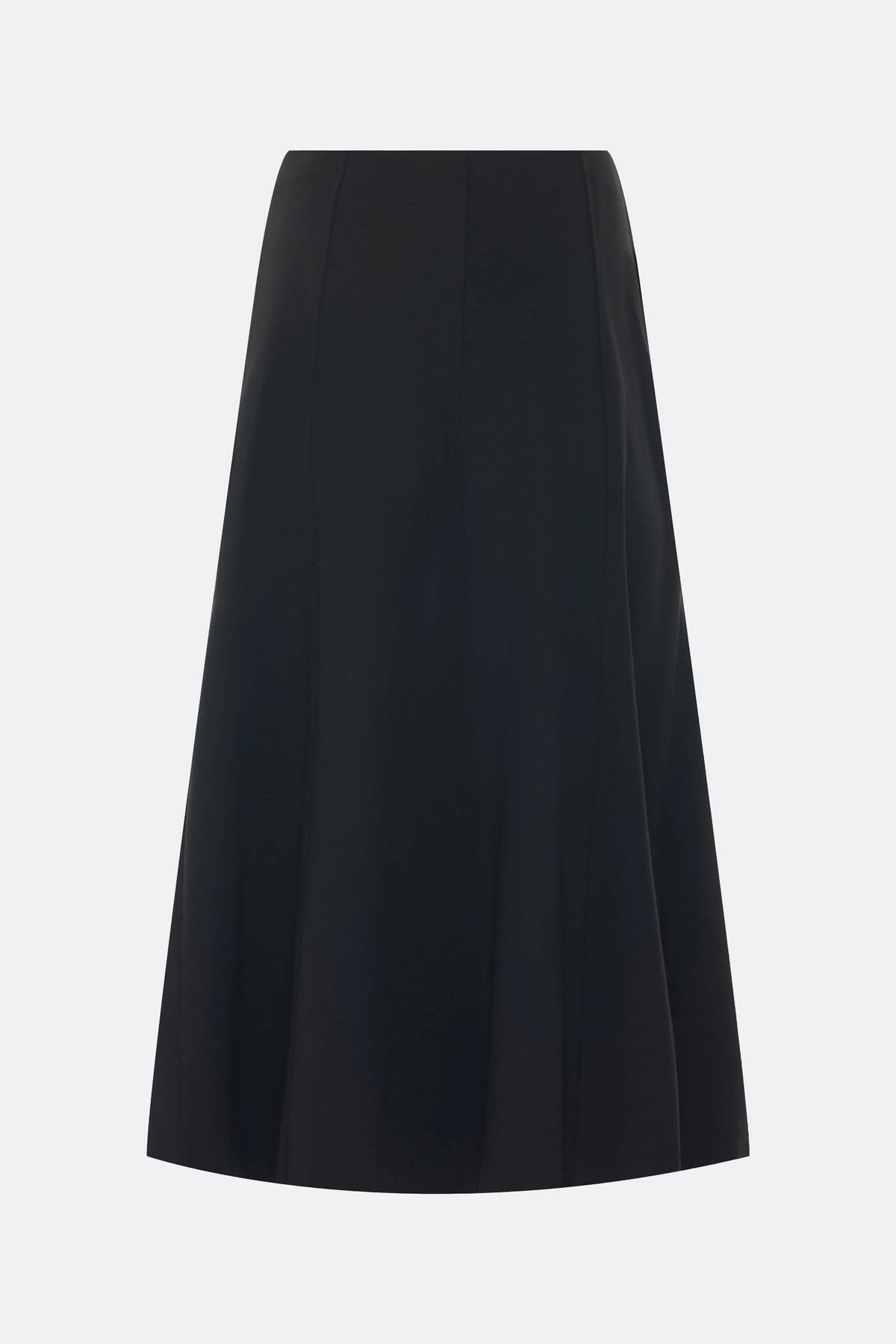 Лимитрированная серия юбка-трапеция из смесовой вискозы и ремень, 36