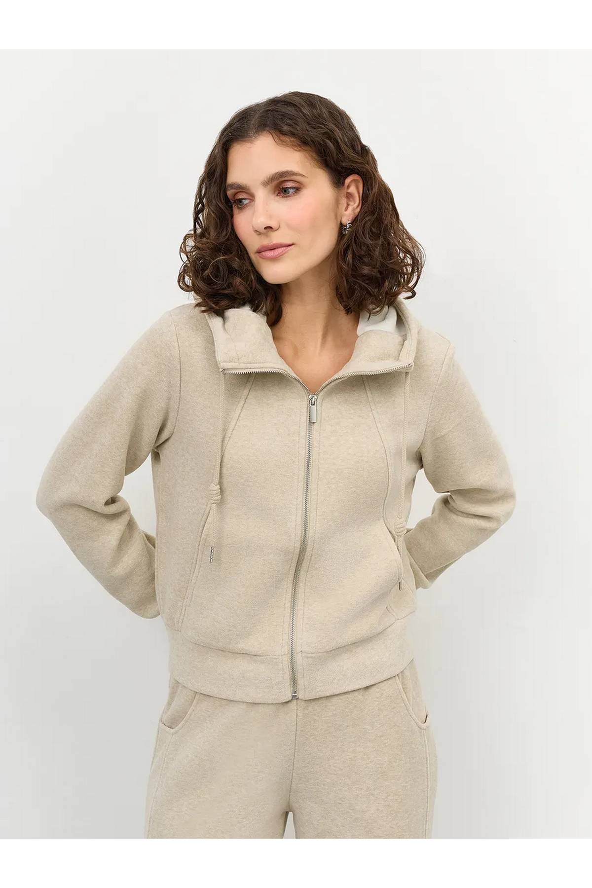 Лимитированная серия теплый укороченный худи и ремень, 50