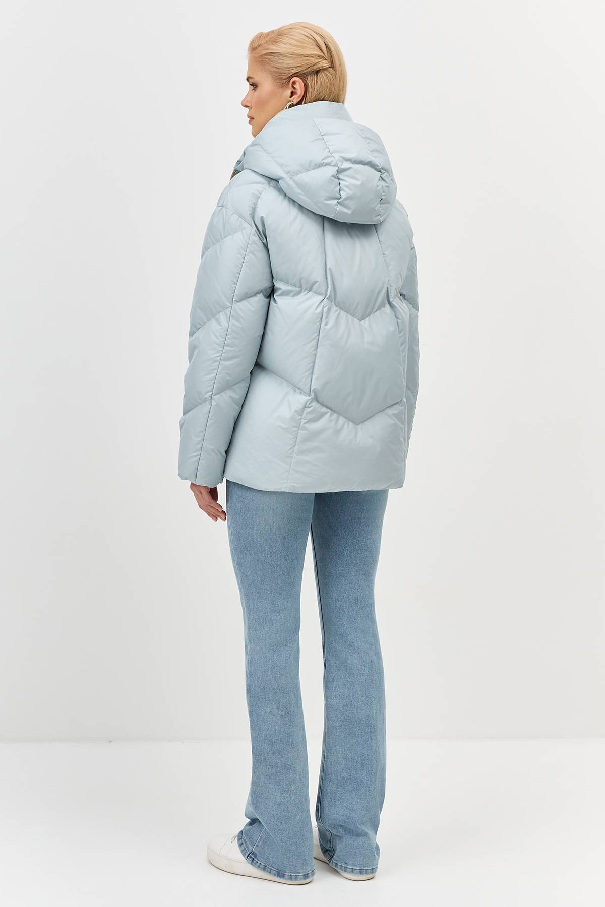 Лимитированная серия  объемная фактурная куртка и палантин, 44