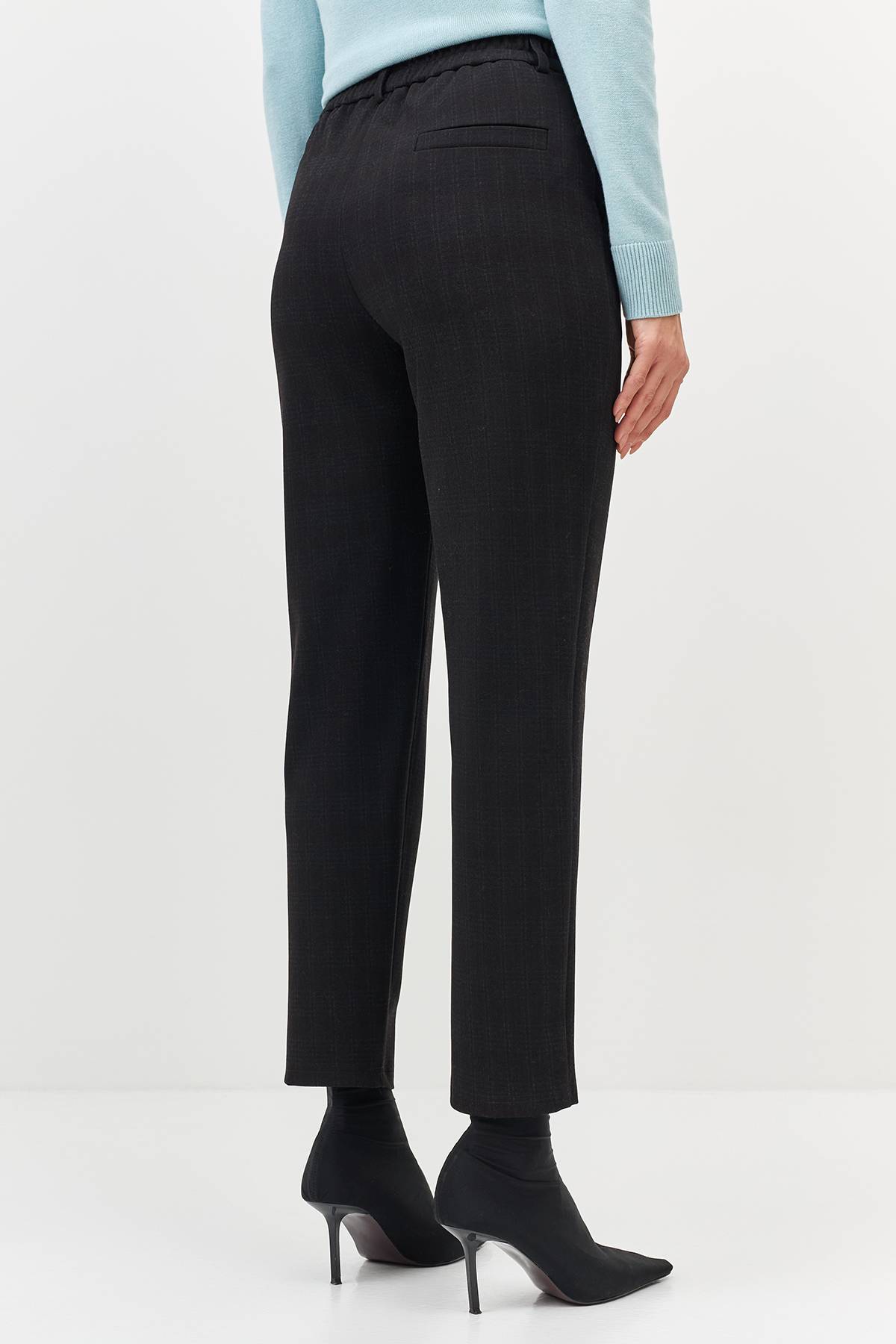 Лимитированная серия базовые утепленные брюки в клетку и ремень, 38