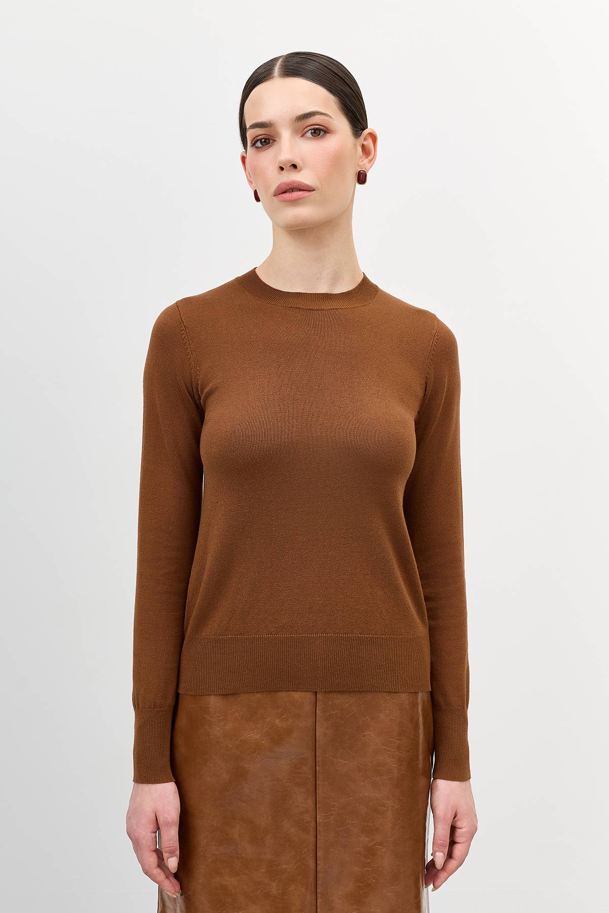 Базовый вязаный джемпер, 42