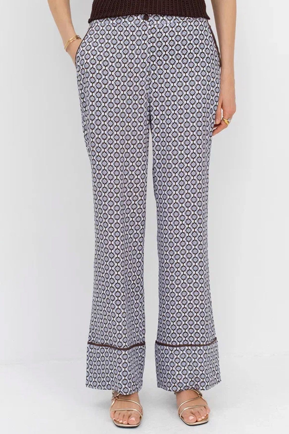 Брюки с широкими штанинами, 40р