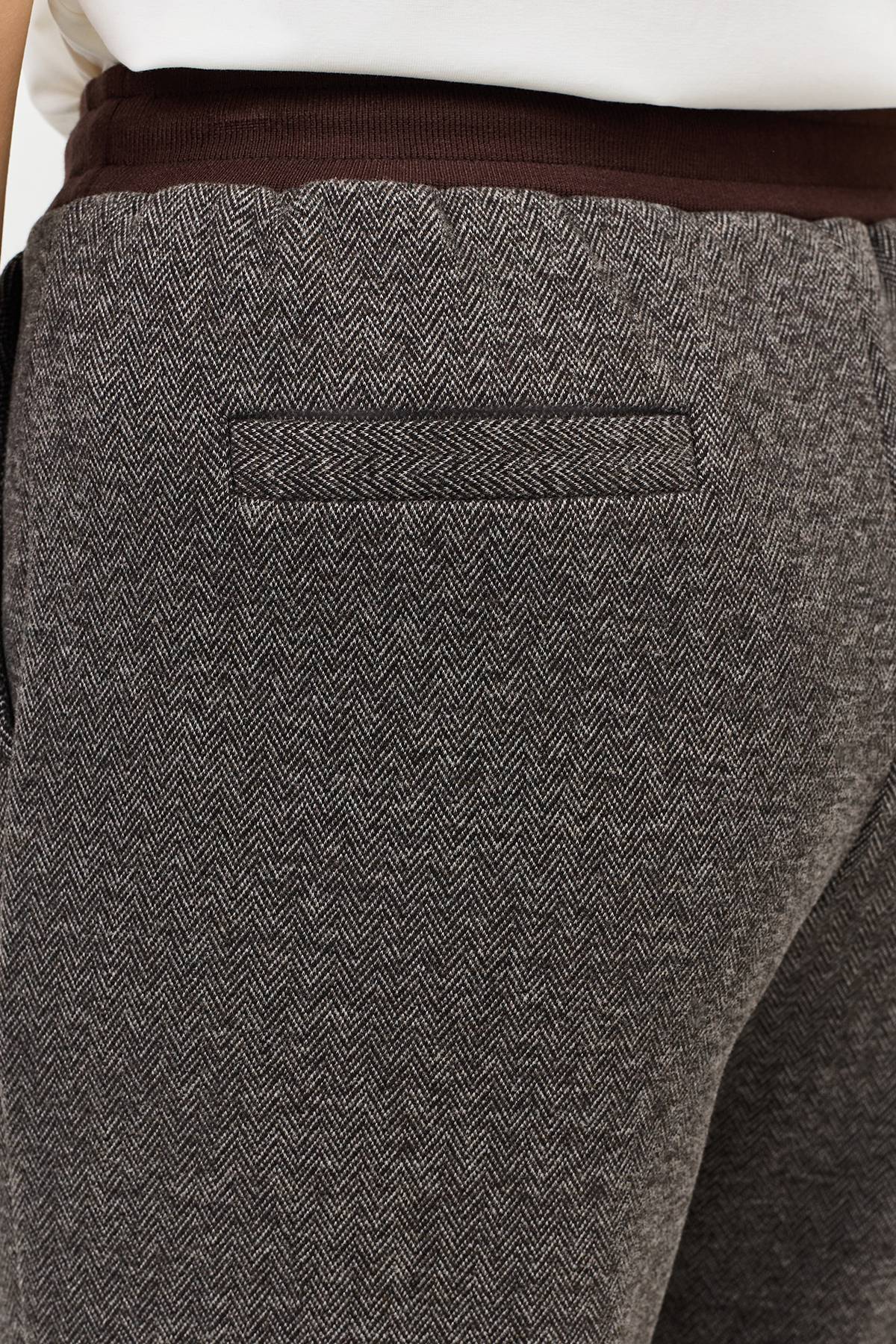 Лимитированная серия теплые брюки с застроченными стрелками и ремень, 40