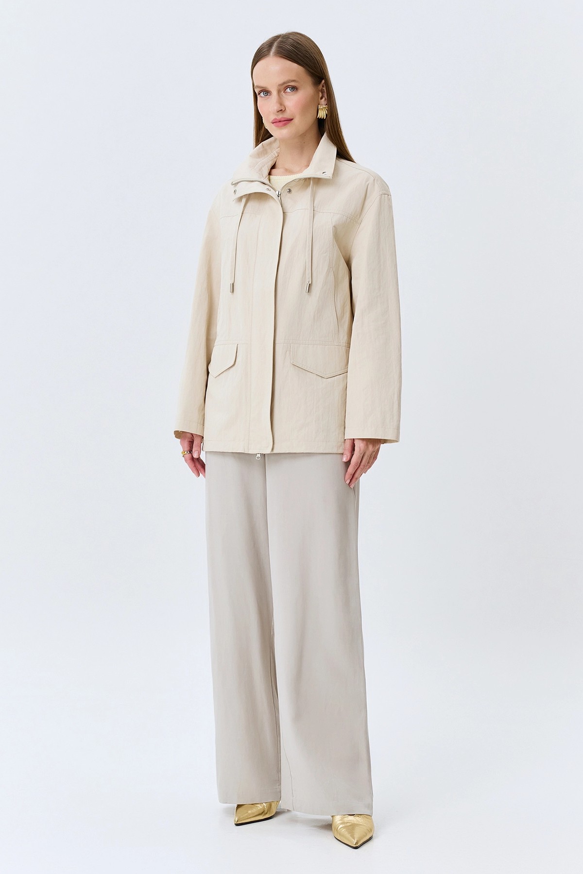 Ветровка из смесового хлопка, 46