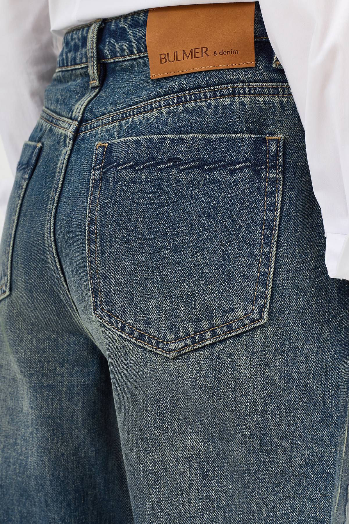 Широкие джинсы в винтажном стиле, 34