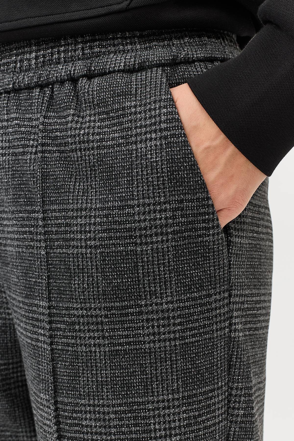 Лимитированная серия утепленные брюки в клетку и ремень, 36