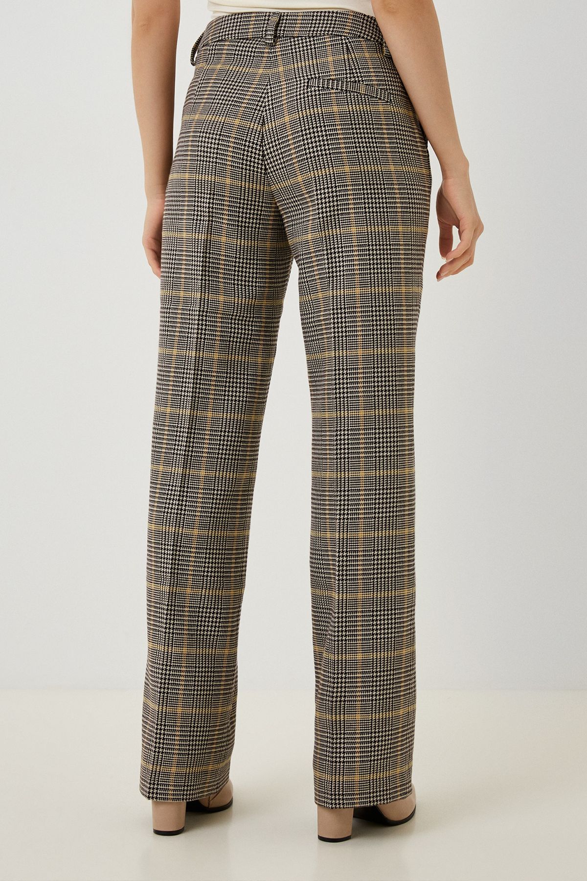 Клетчатые брюки с мягкими стрелками, 42р