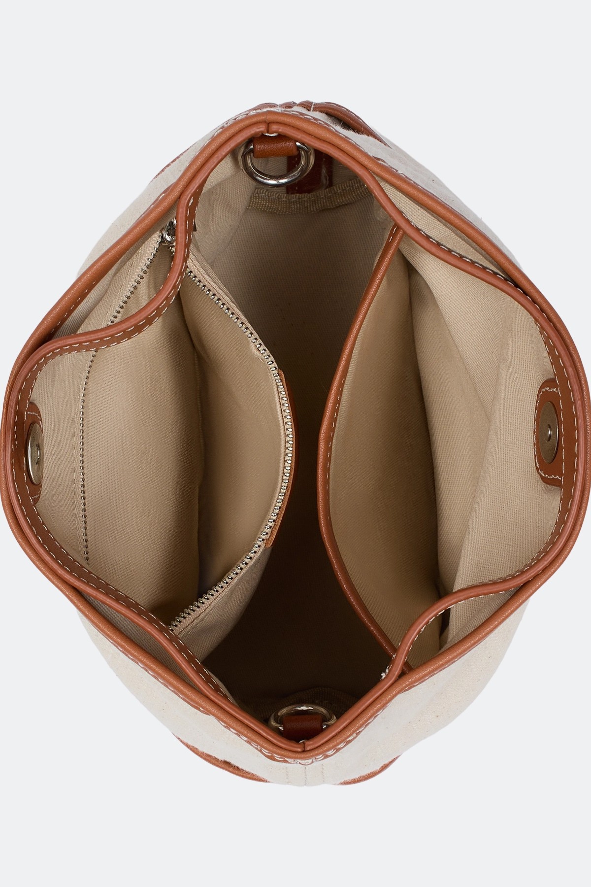 Комбинированная льняная сумка, One