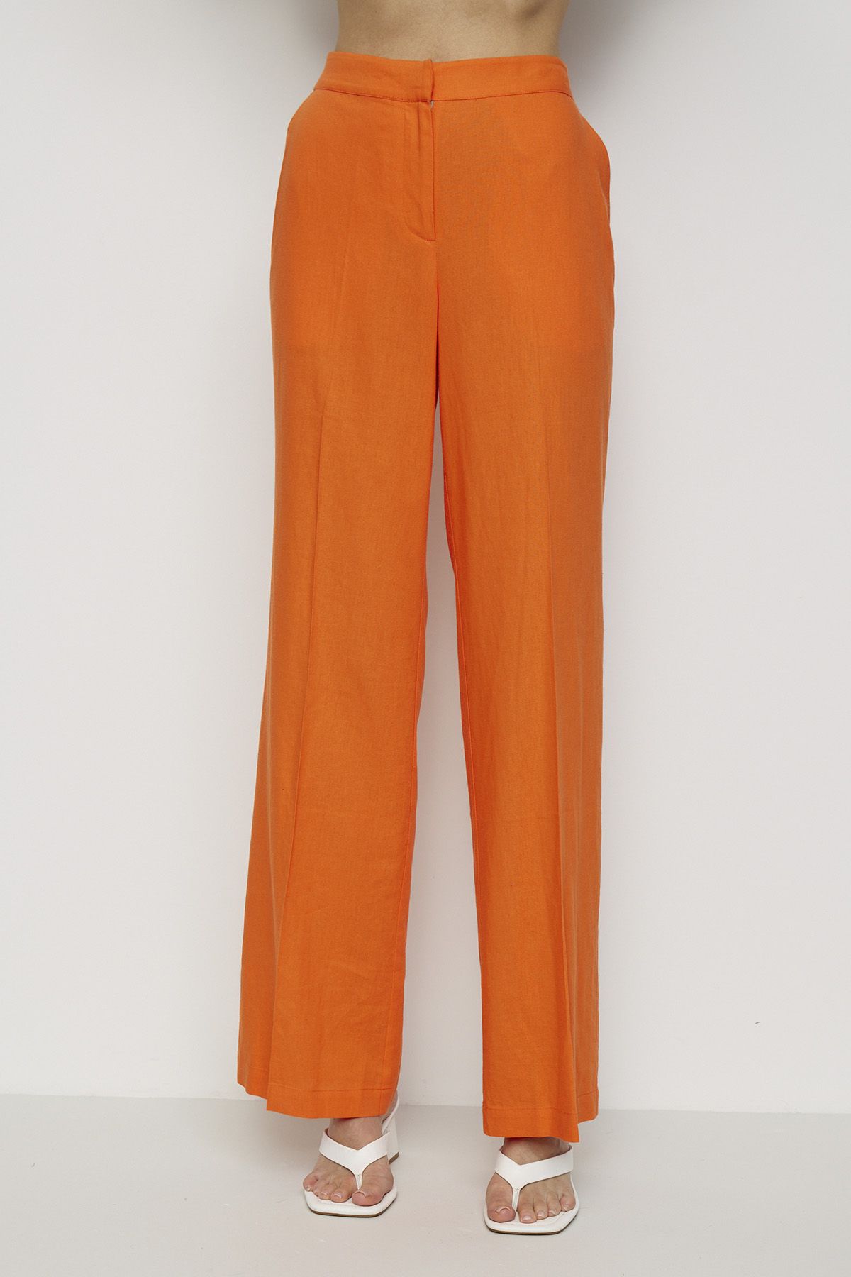 Яркие брюки с карманами, 42р