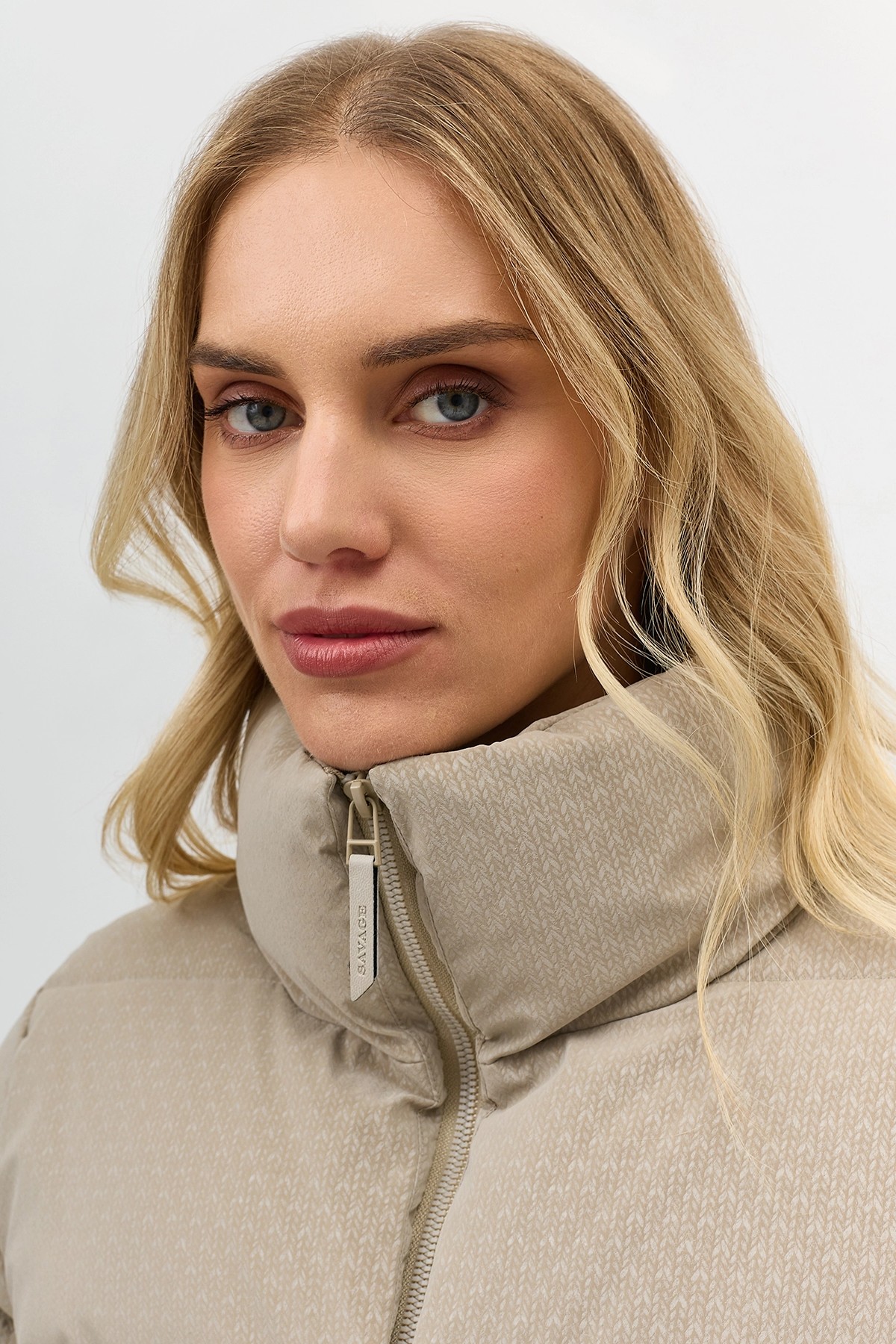 Куртка с имитацией вязаной фактуры, 50