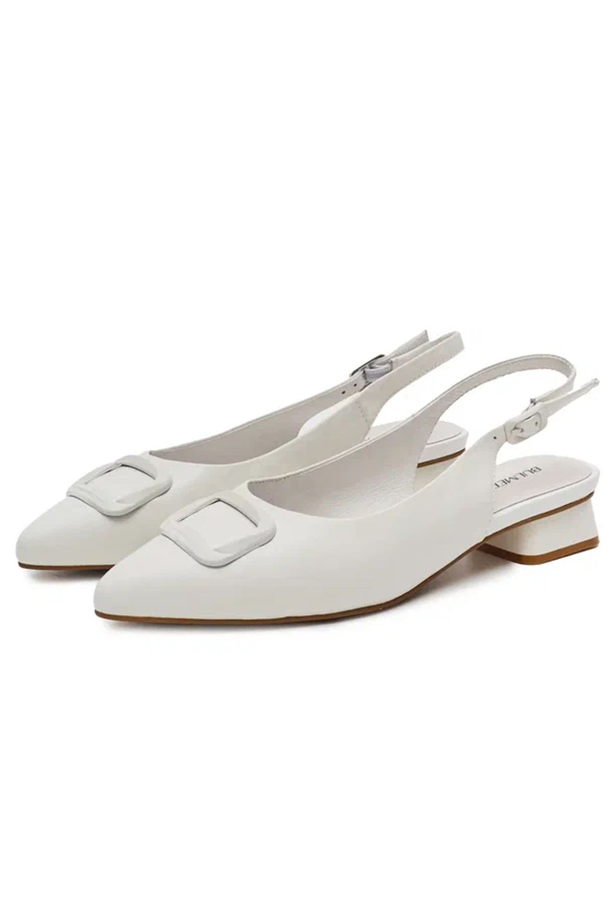 Туфли из натуральной кожи с декоративной пряжкой BL5M-SS25-016, 36р