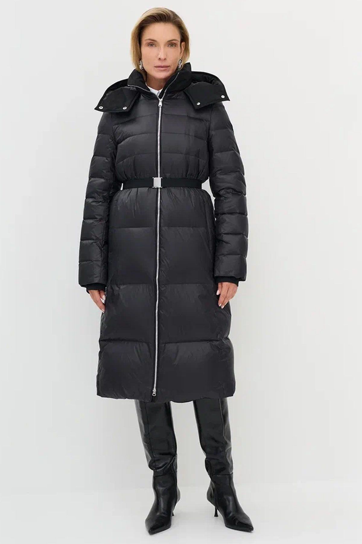 Полуприталенное пальто на натуральном утеплителе, 42