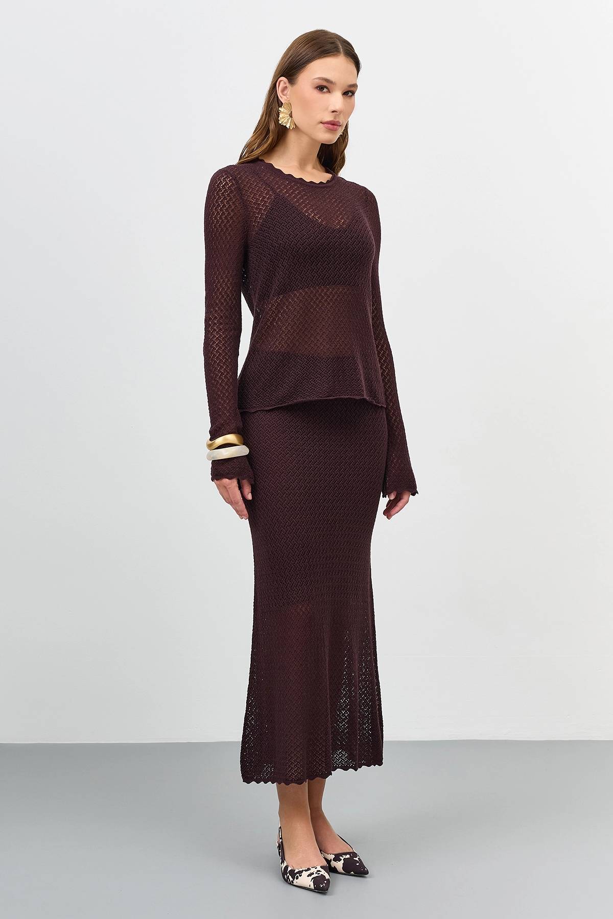 Ажурная юбка-макси, 48