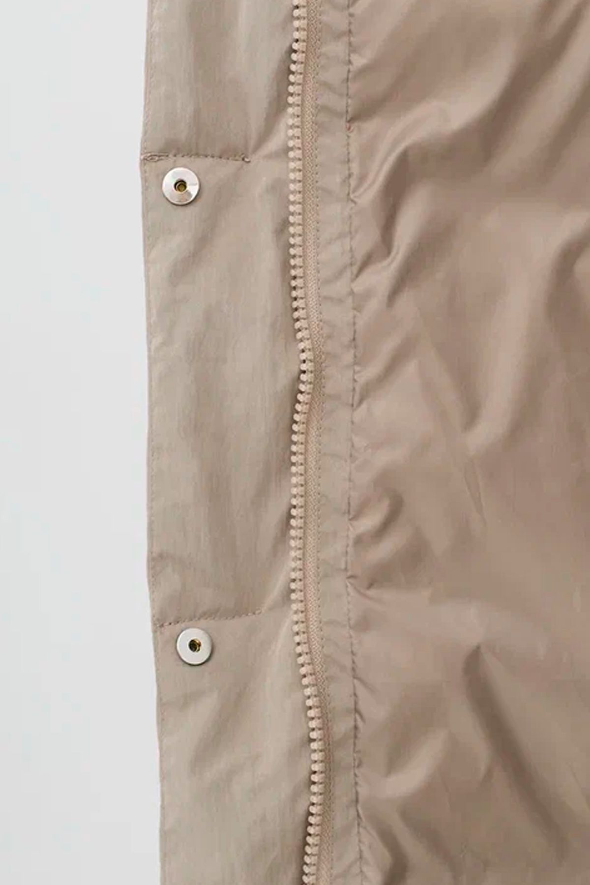 Минималистичный пуховик из ткани с Peach эффектом, 52