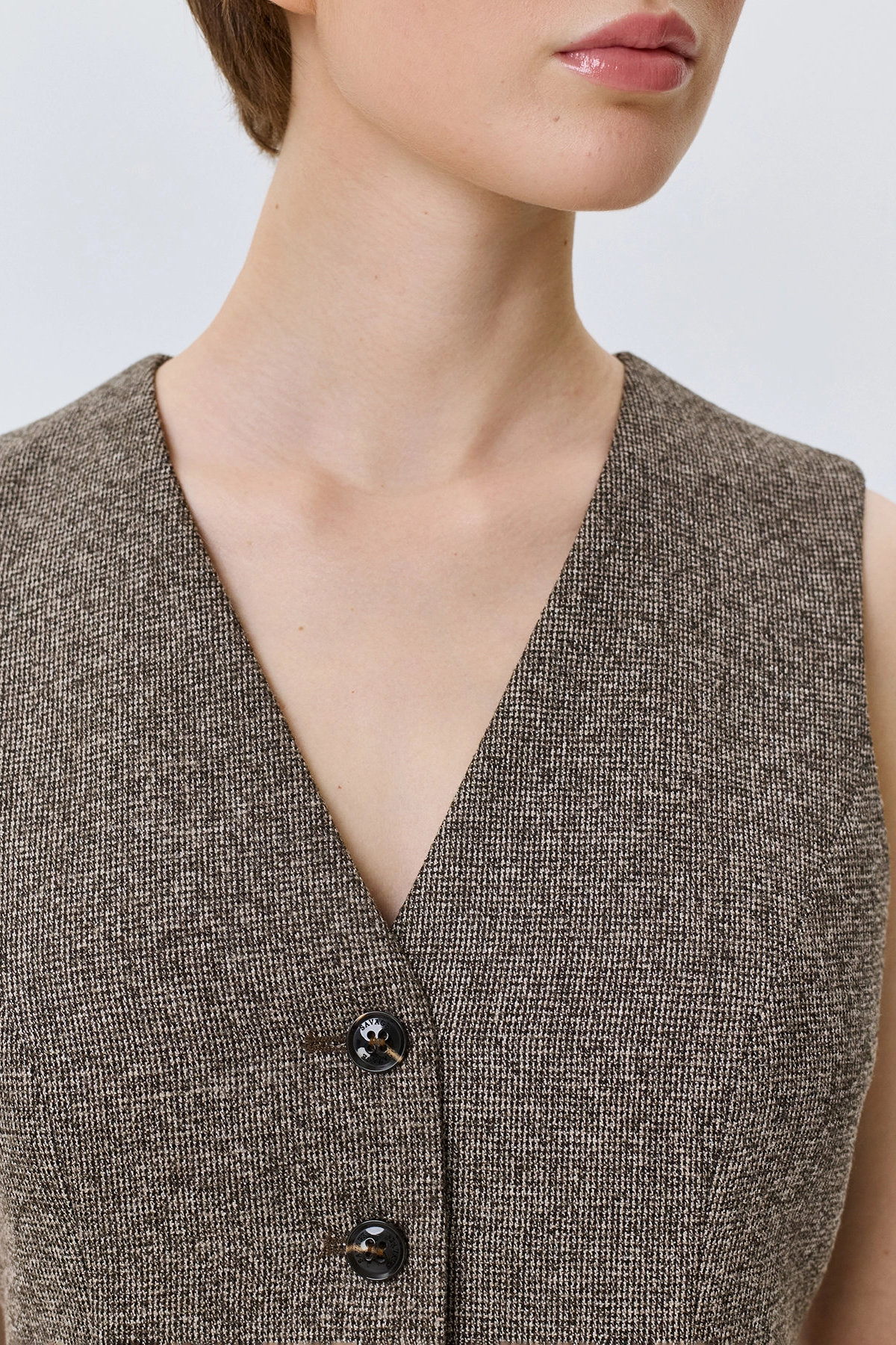 Жилет с узором Herringbone, 52