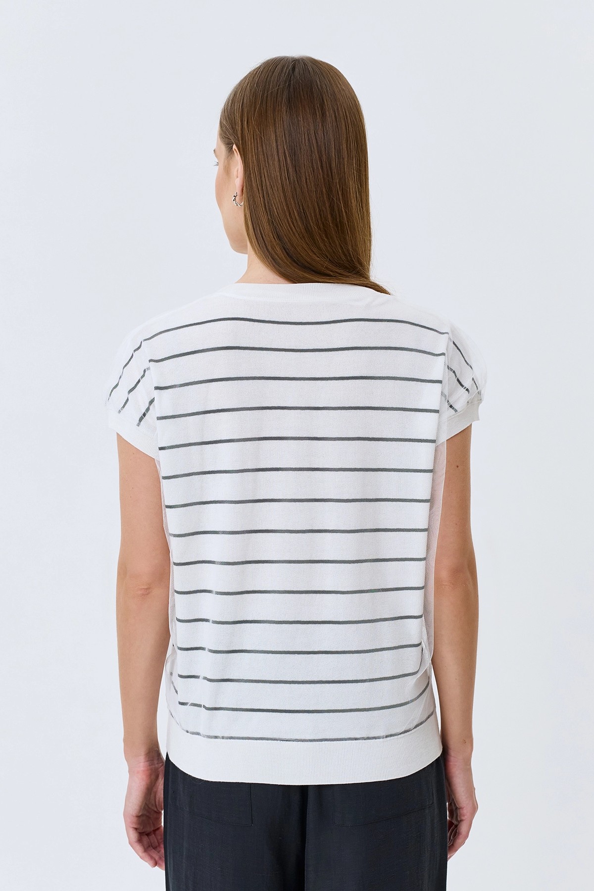 Двуслойный джемпер с принтом, 44