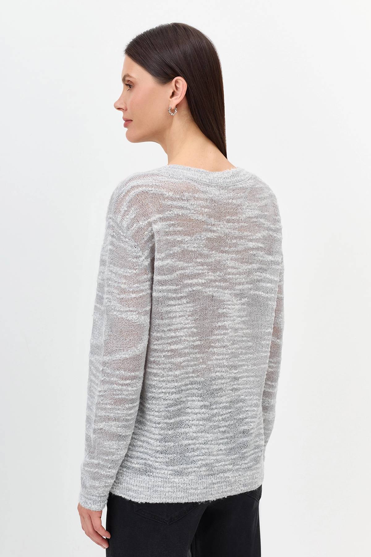 Лимитрированная серия джемпер из фактурной пряжи и ремень, 34