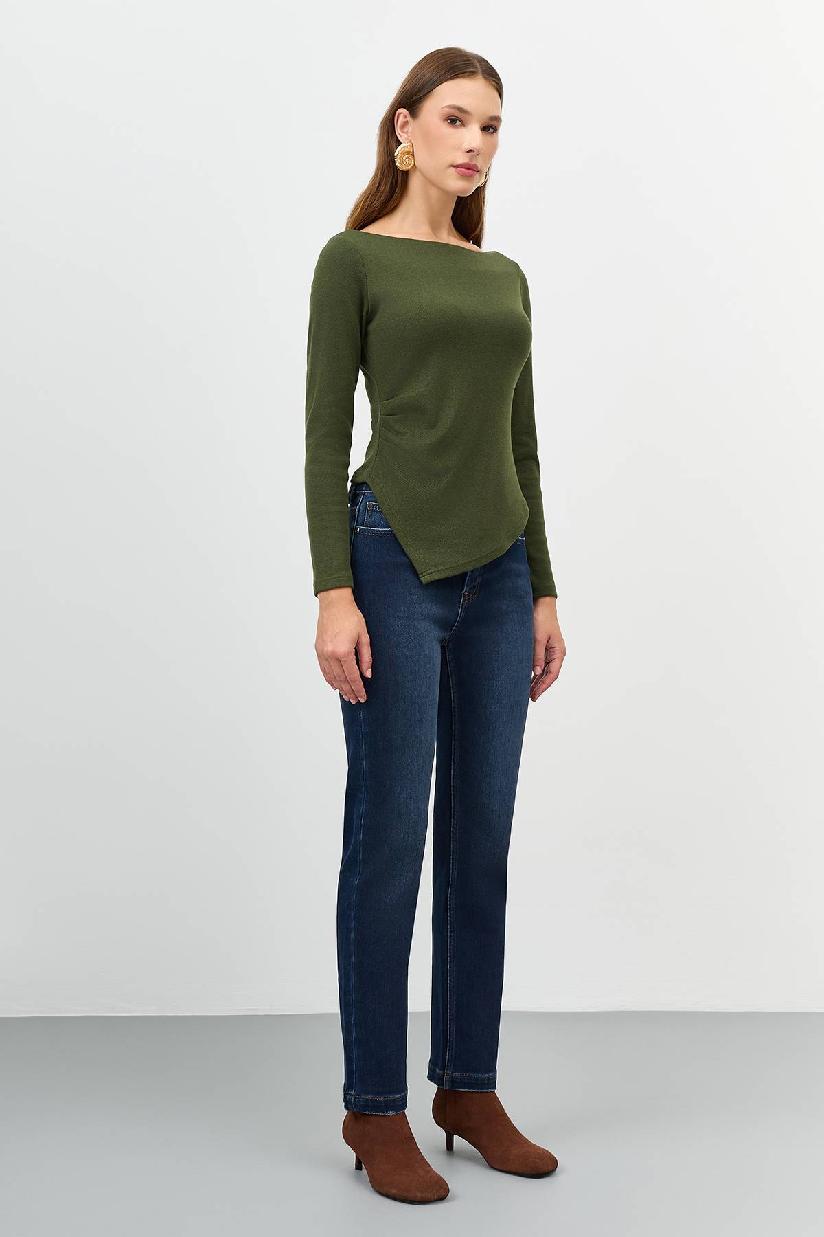 Утепленные джинсы с деликатной варкой, 52