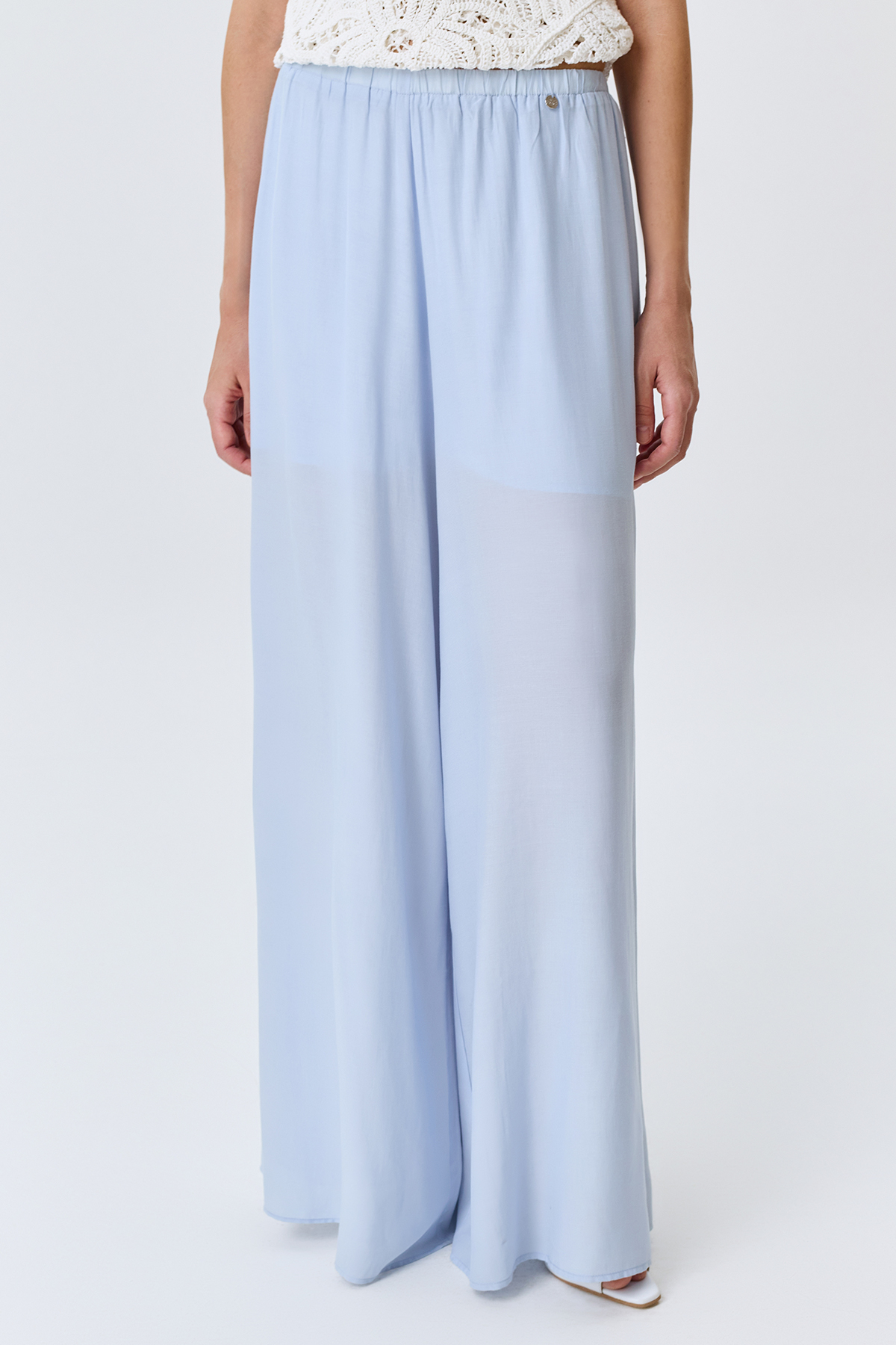 Широкие брюки палаццо, 50