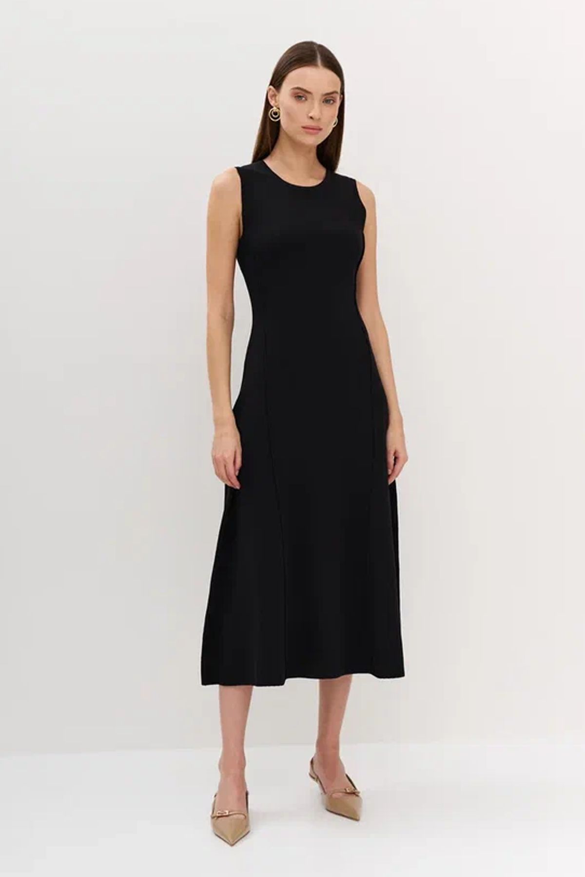 Платье миди А-силуэта, 44р