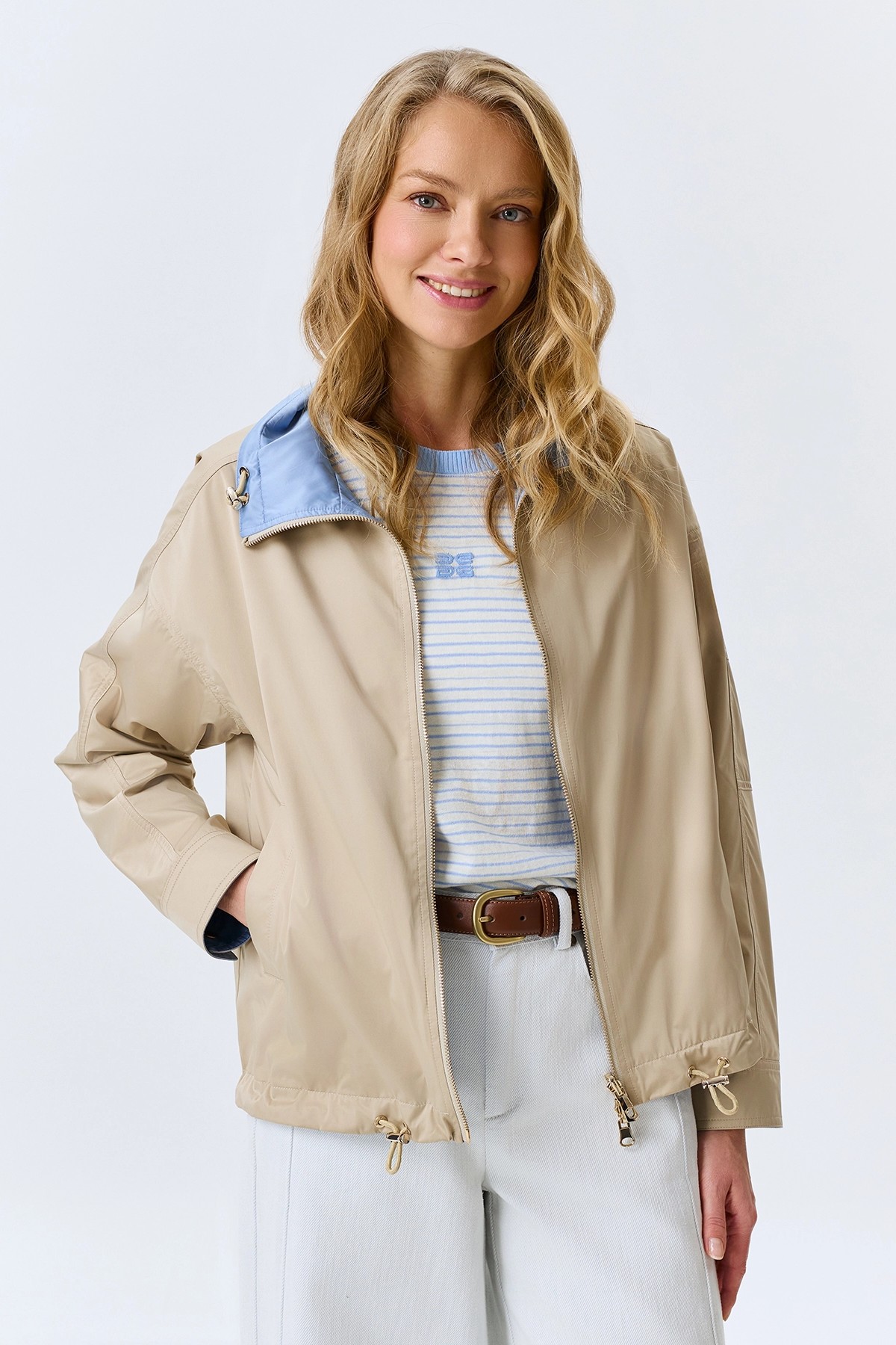 Двусторонняя сатиновая ветровка, 44