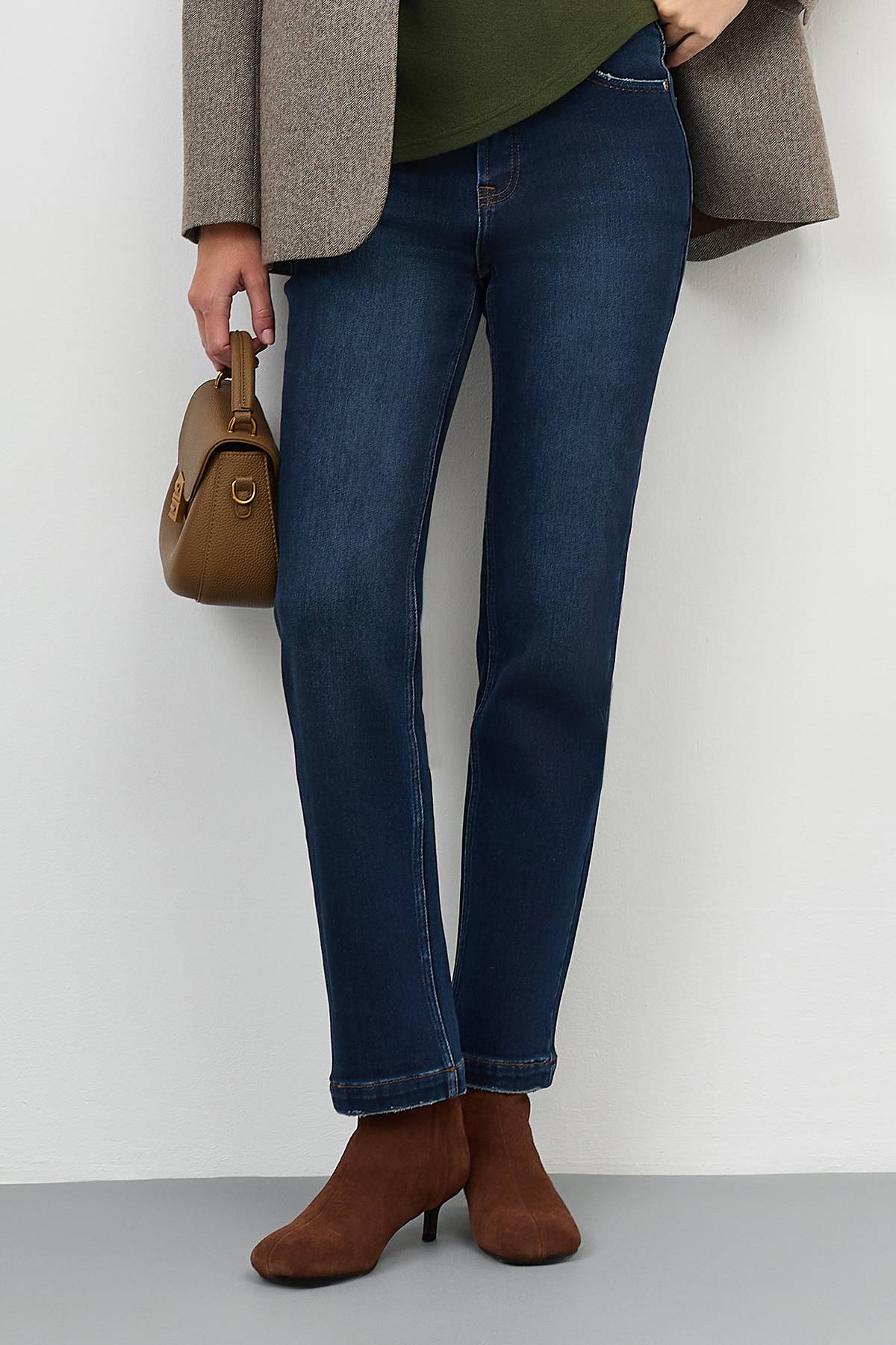 Утепленные джинсы с деликатной варкой, 46