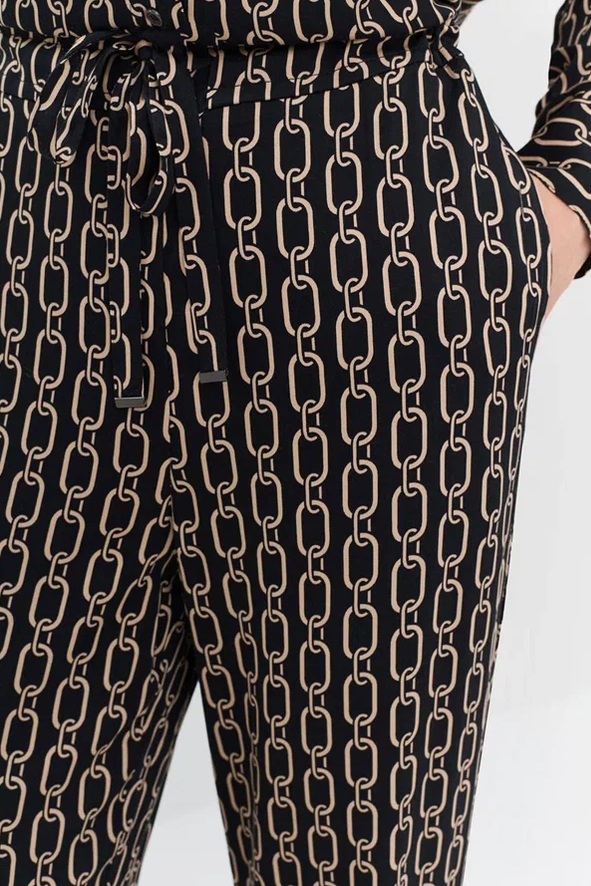 Брюки из вискозы с принтом, 44р