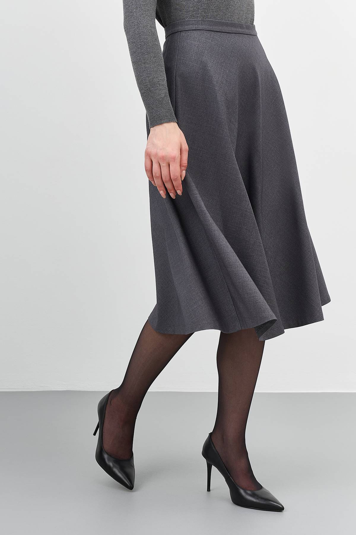 Лимитированная серия юбка миди А-силуэта и ремень, 42