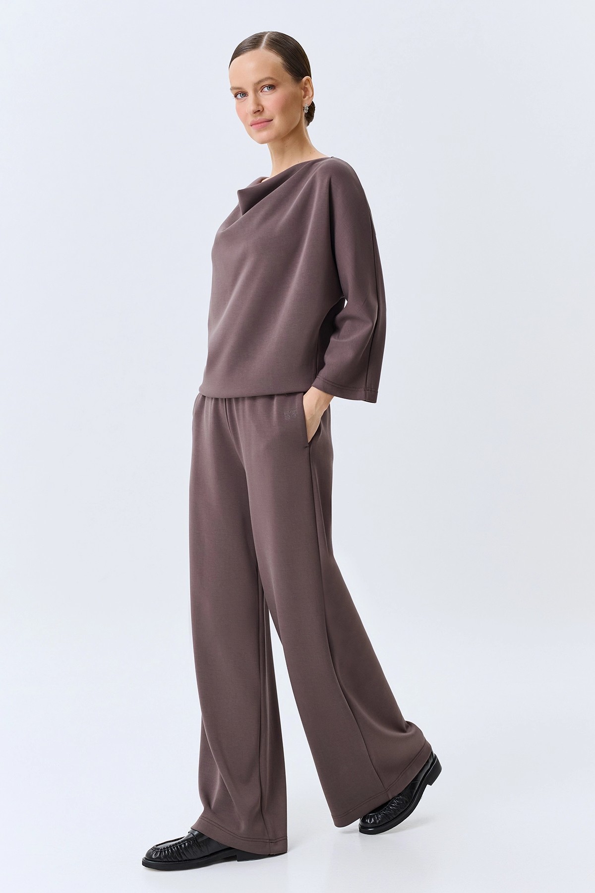 Прямые брюки из мягкого модала, 34