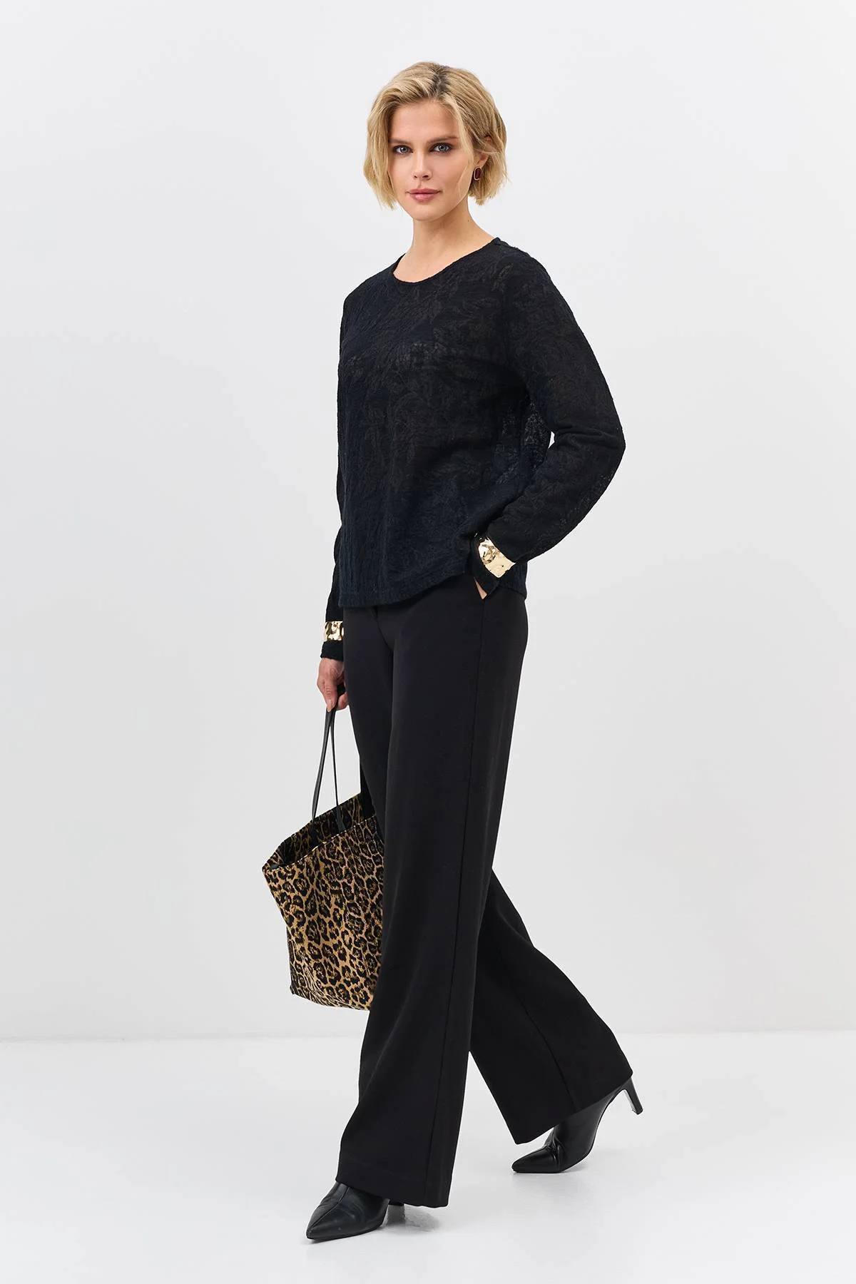 Ажурный лонгслив, 40