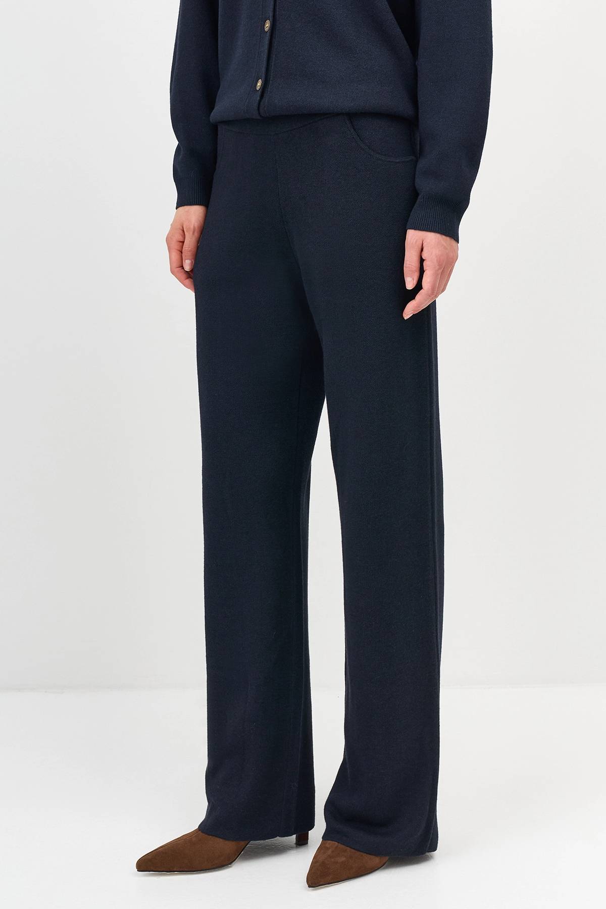 Лимитрированная серия вязаные жаккардовые брюки и ремень, 42