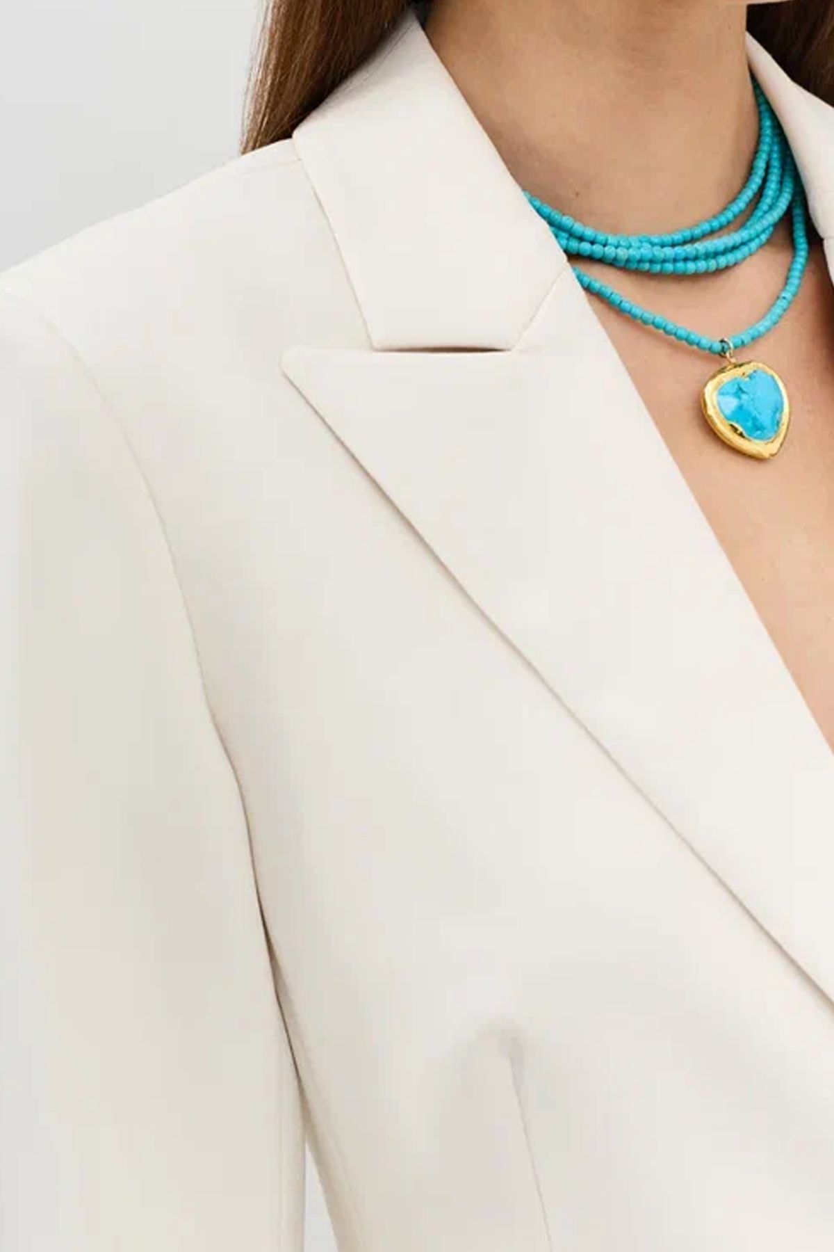 Однобортный жакет приталенного силуэта в молочном цвете, 42р