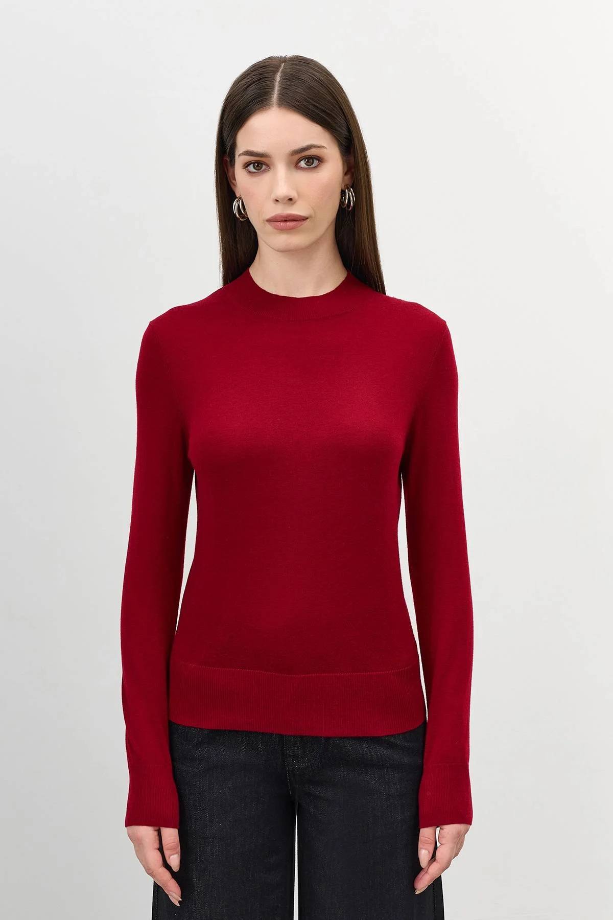 Яркий джемпер с шелком, 46