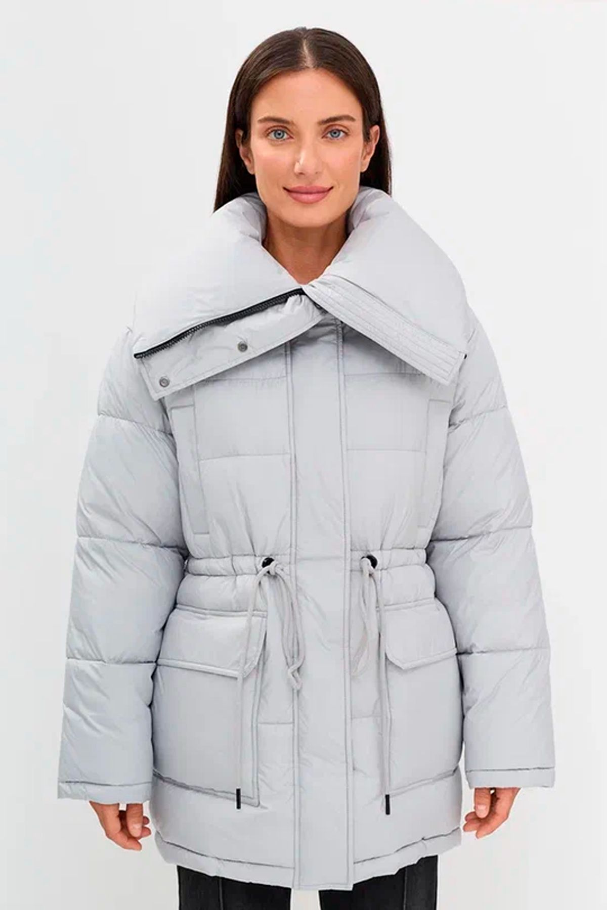 Куртка с объемным отложным воротником, 50р