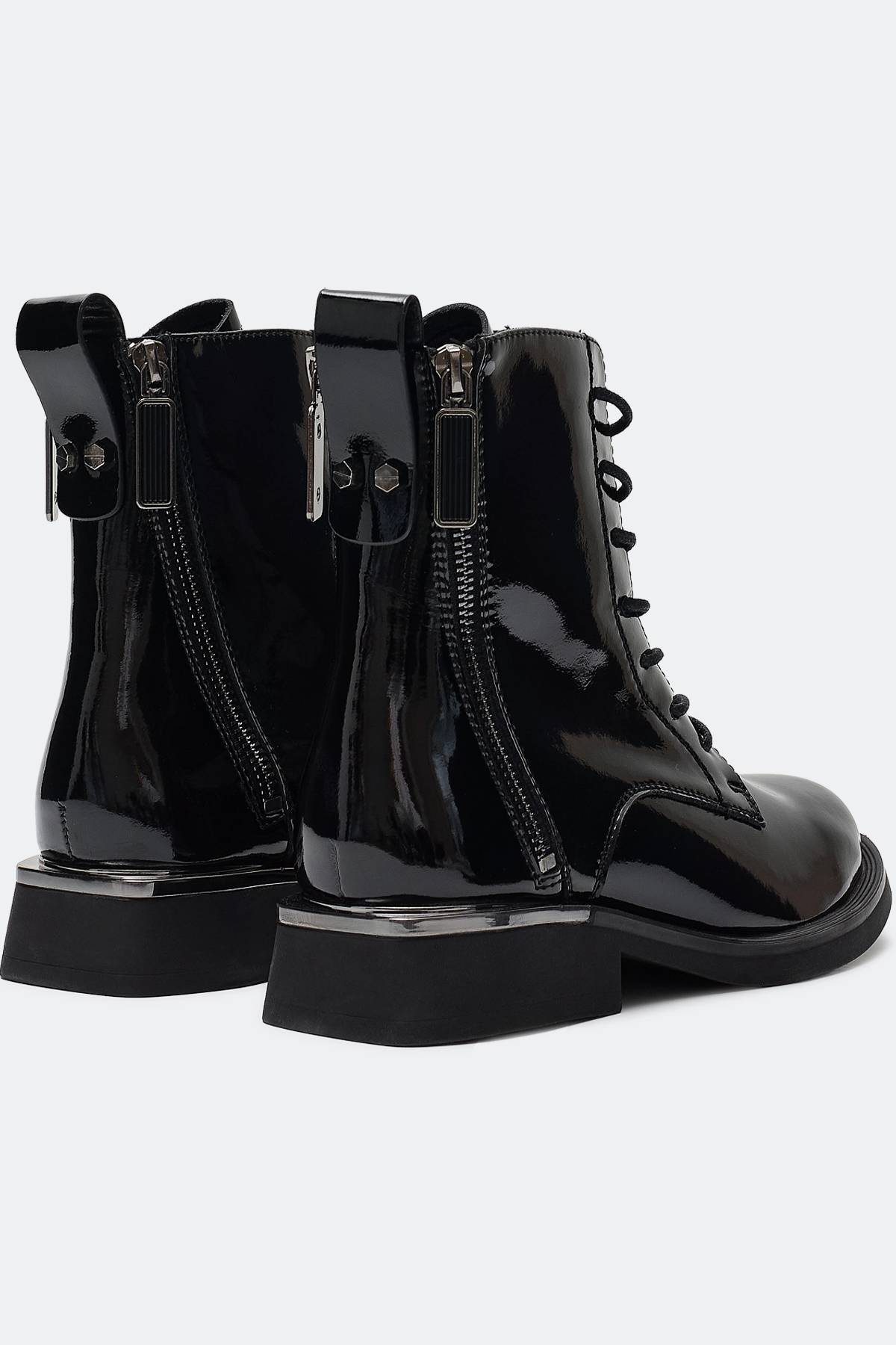 Лаковые ботинки из натуральной кожи, 36