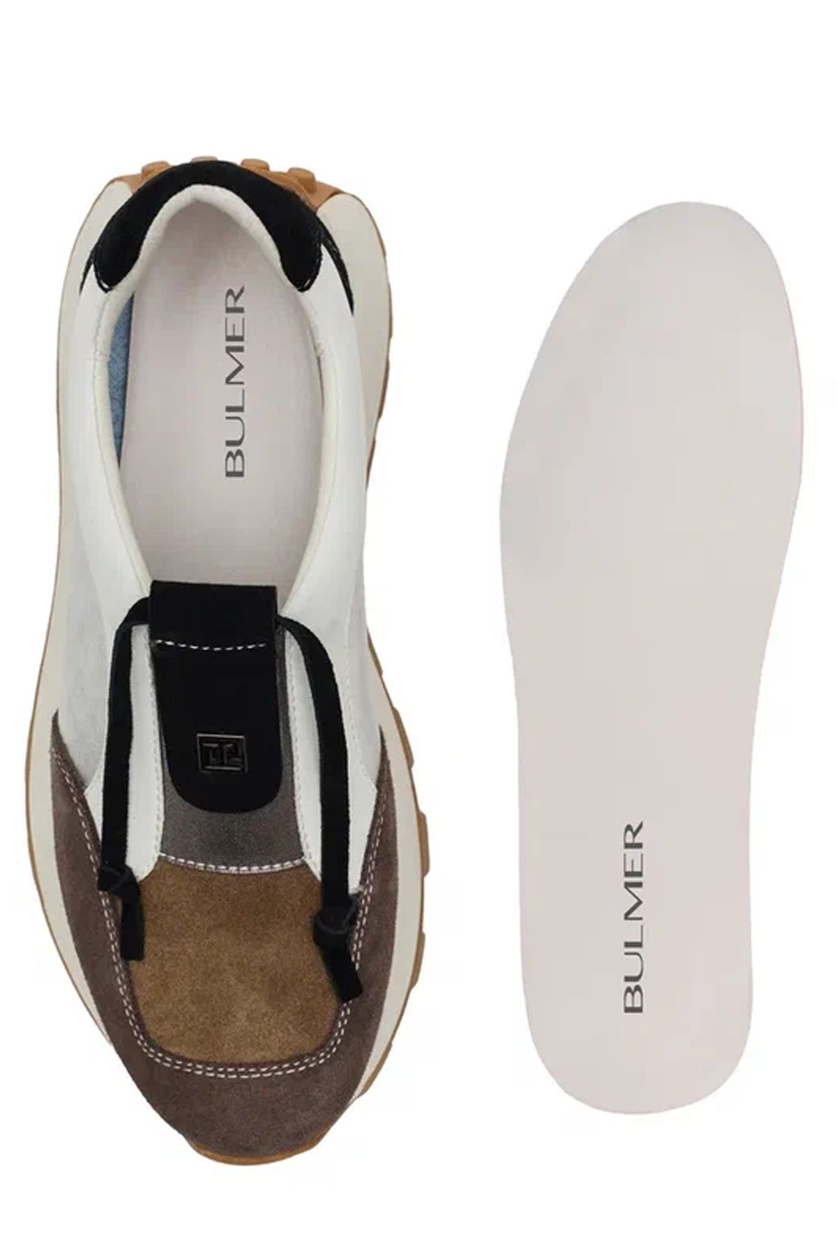 Кроссовки с контрастными деталями из натуральной кожи и мягкой замши, 40р