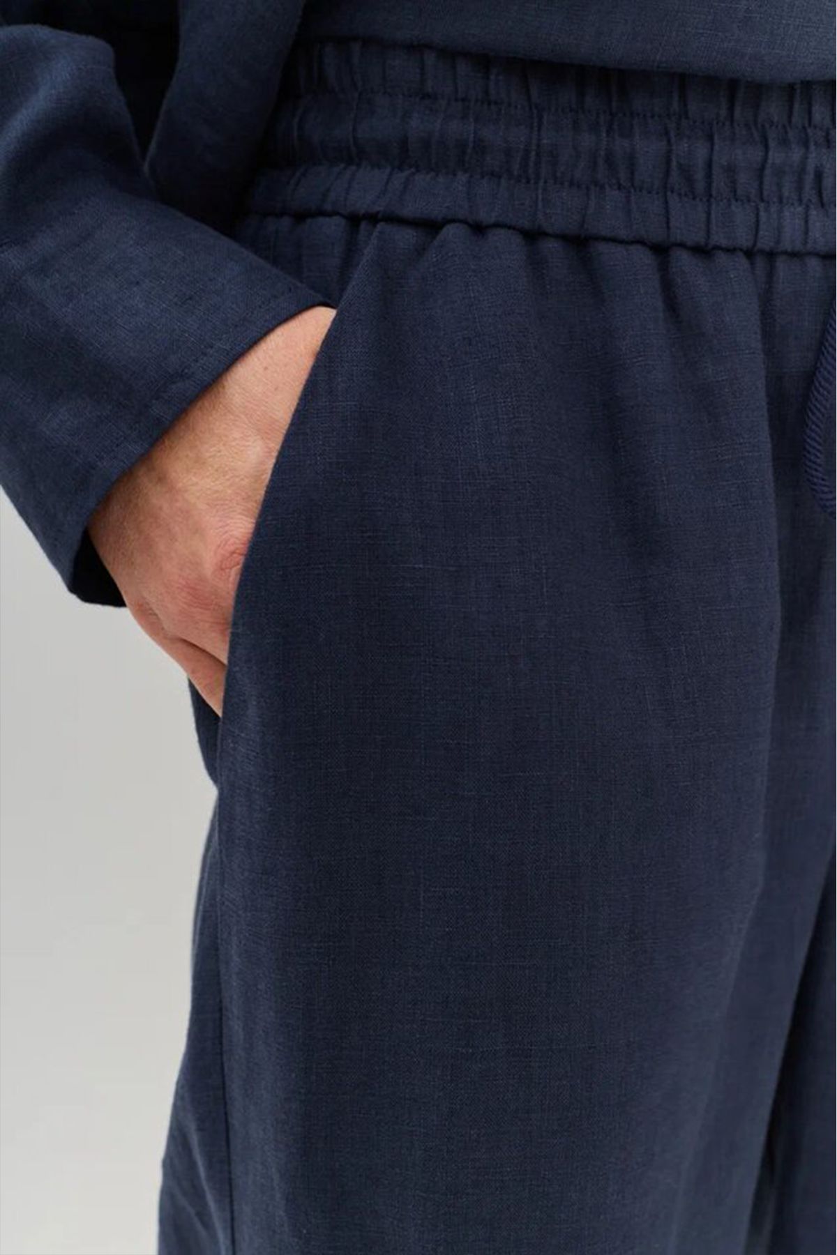 Льняные брюки прямого кроя, 54р