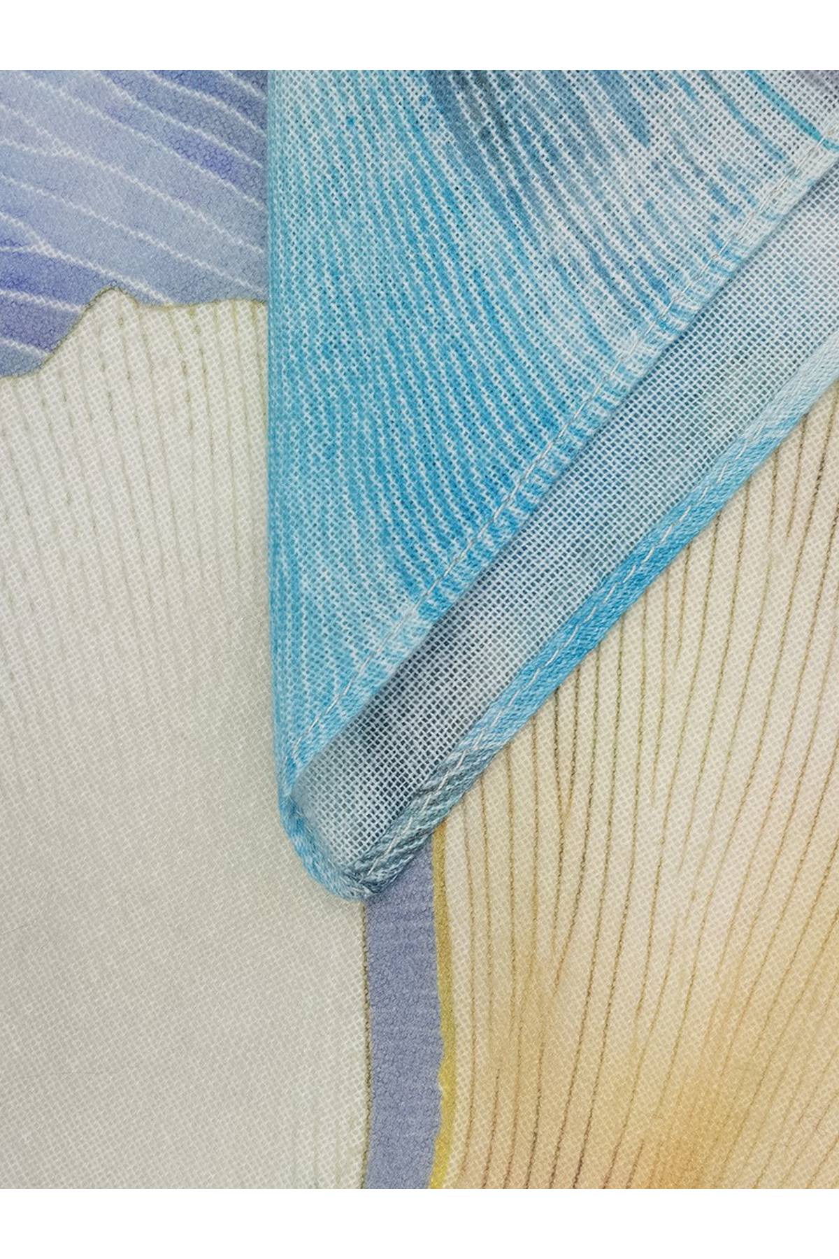 Платок бирюзовый, One