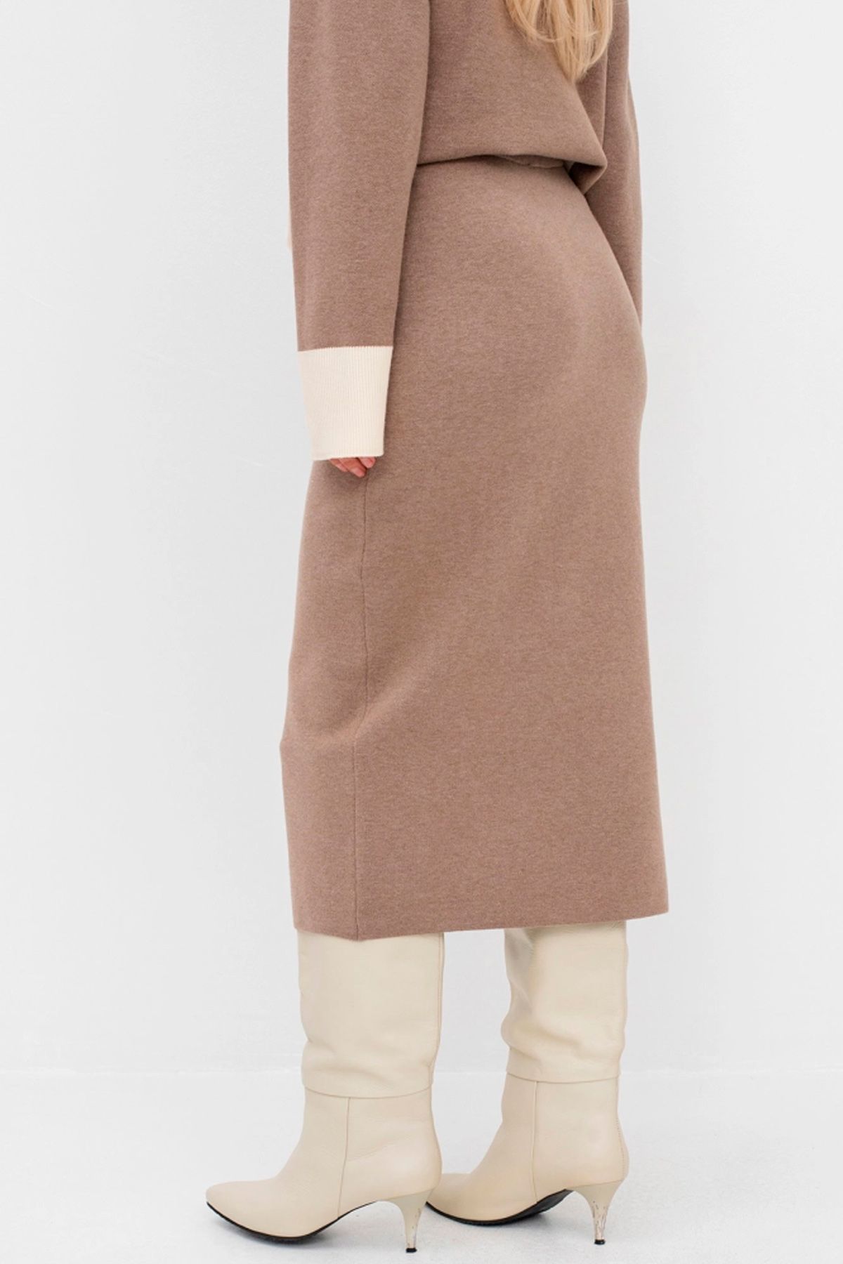 Яркая трикотажная юбка, 42р