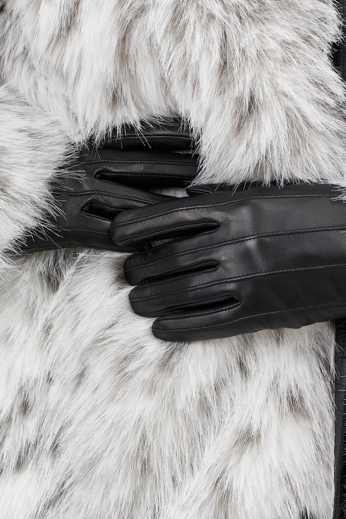 Кожаные перчатки с перфорацией, 8