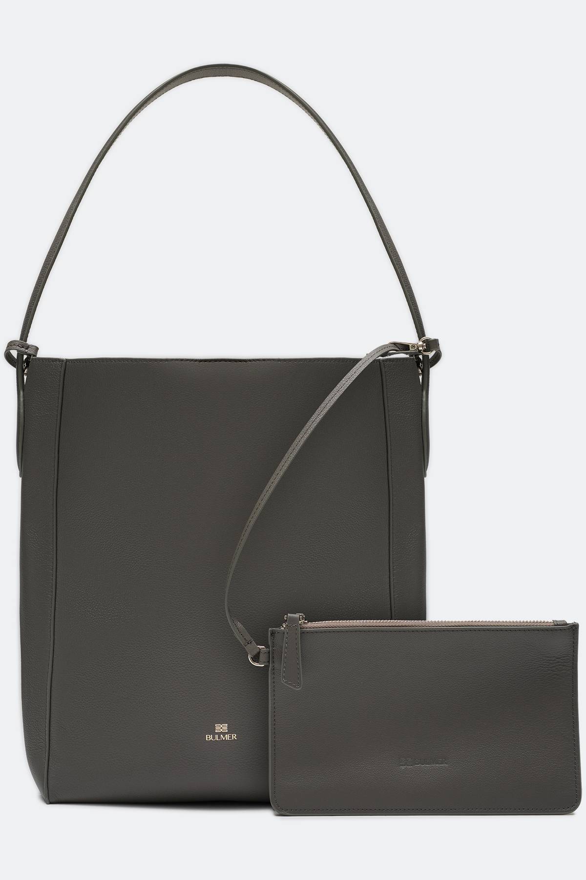 Кожаная сумка с короткой ручкой и кошельком, One