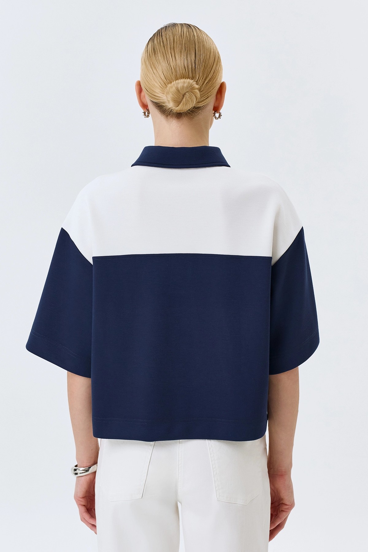 Поло в стиле "color block", 50