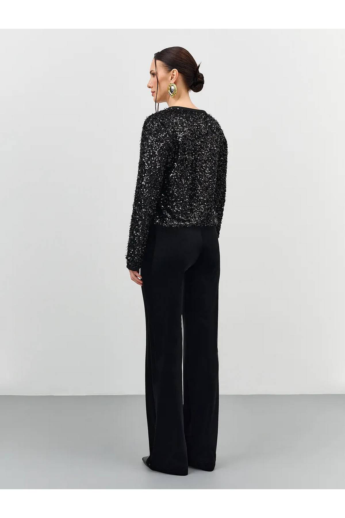 Лимитированная серия жакет вечерний нарядный с пайетками и ремень, 42