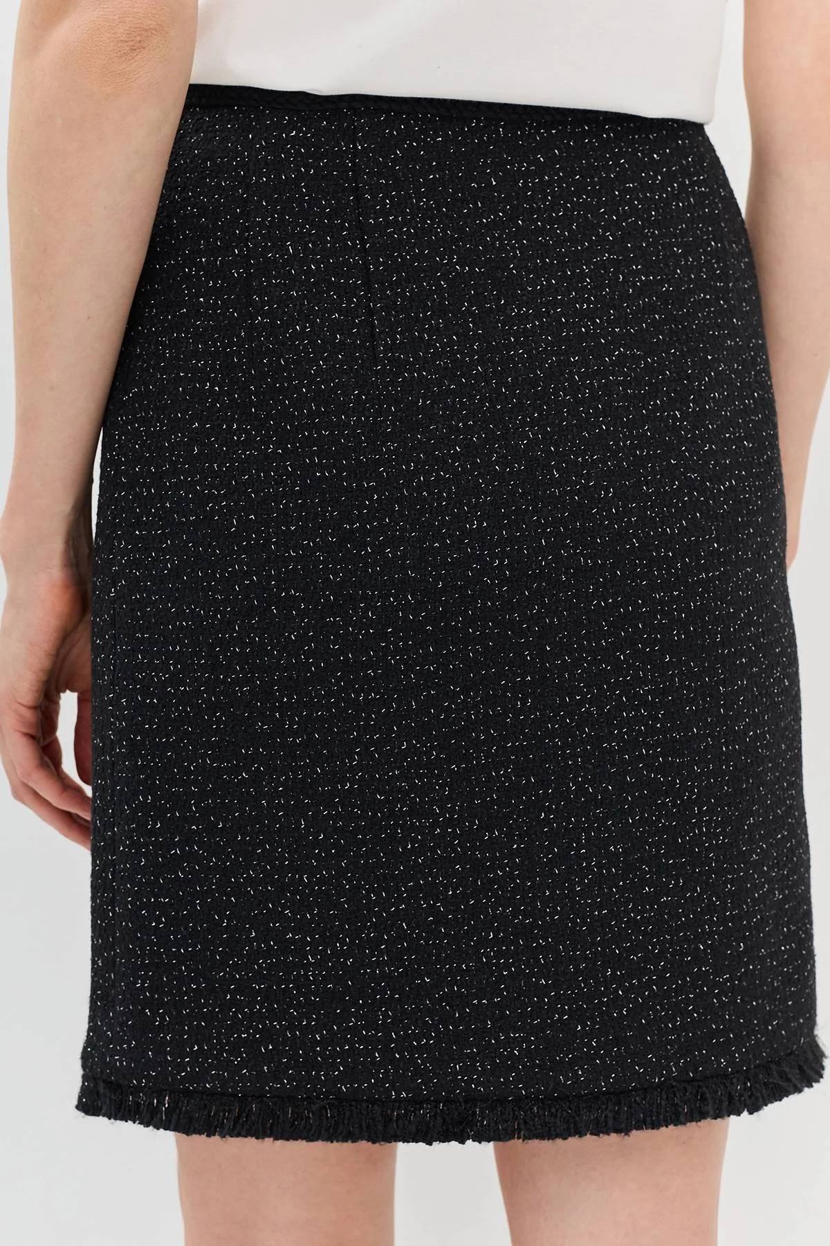 Юбка-мини из твида, 52