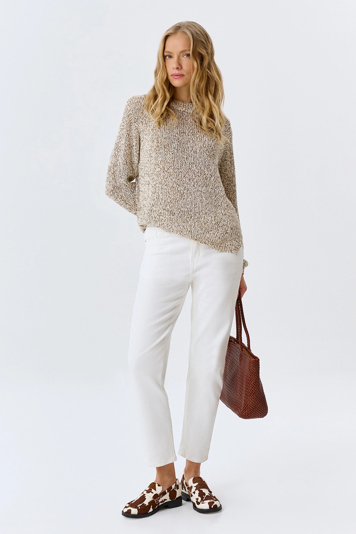 Джемпер из фактурной пряжи, 36