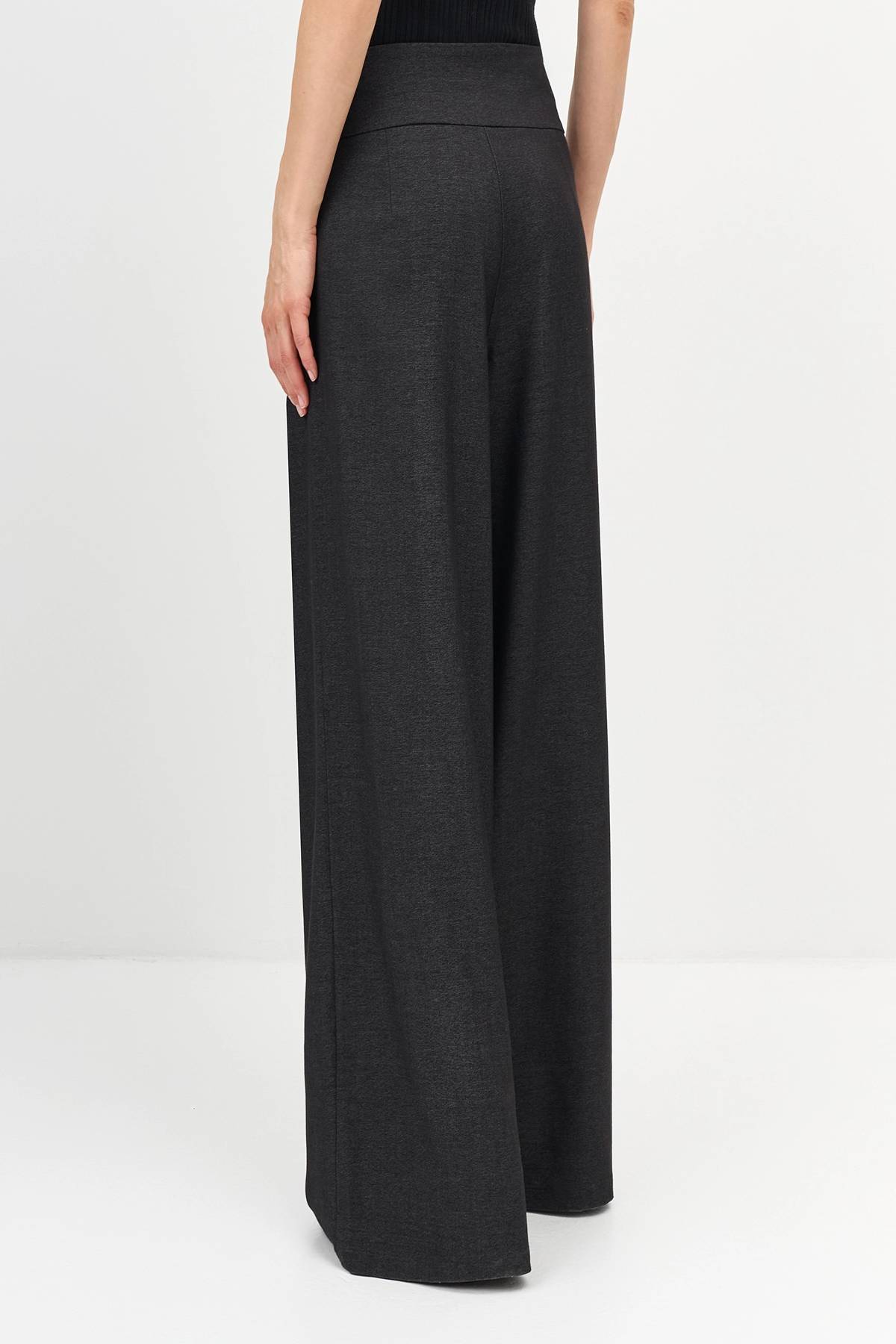 Брюки палаццо с акцентными складками, 36