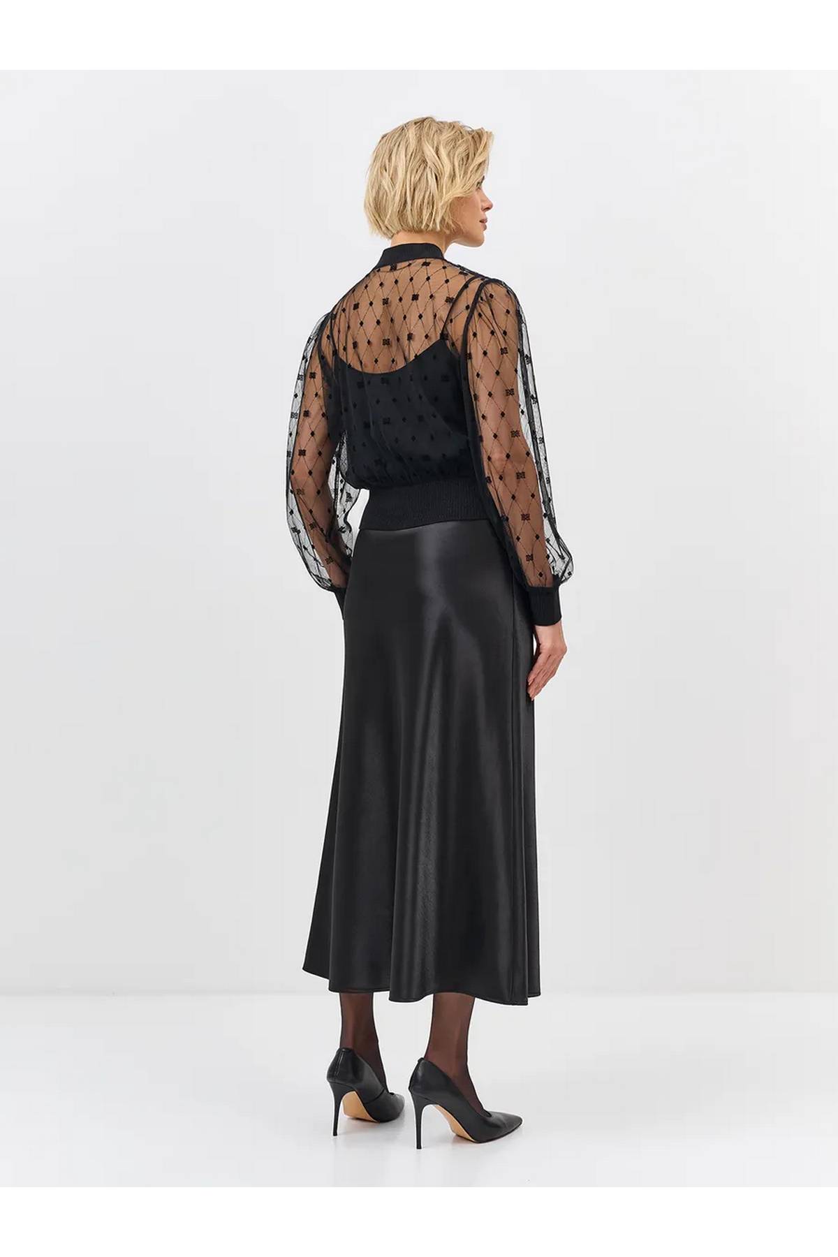 Лимитированная серия эффектный бомбер из прозрачной сетки и ремень, 34