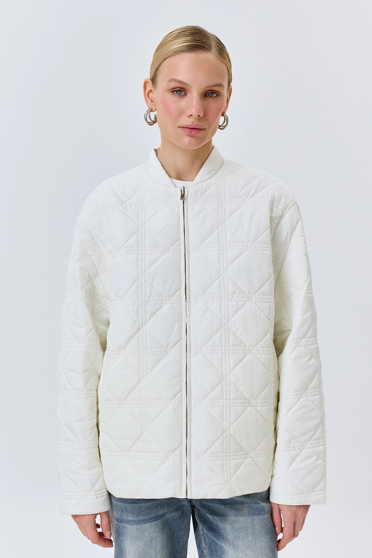 Двусторонняя куртка с флоральным принтом, 52