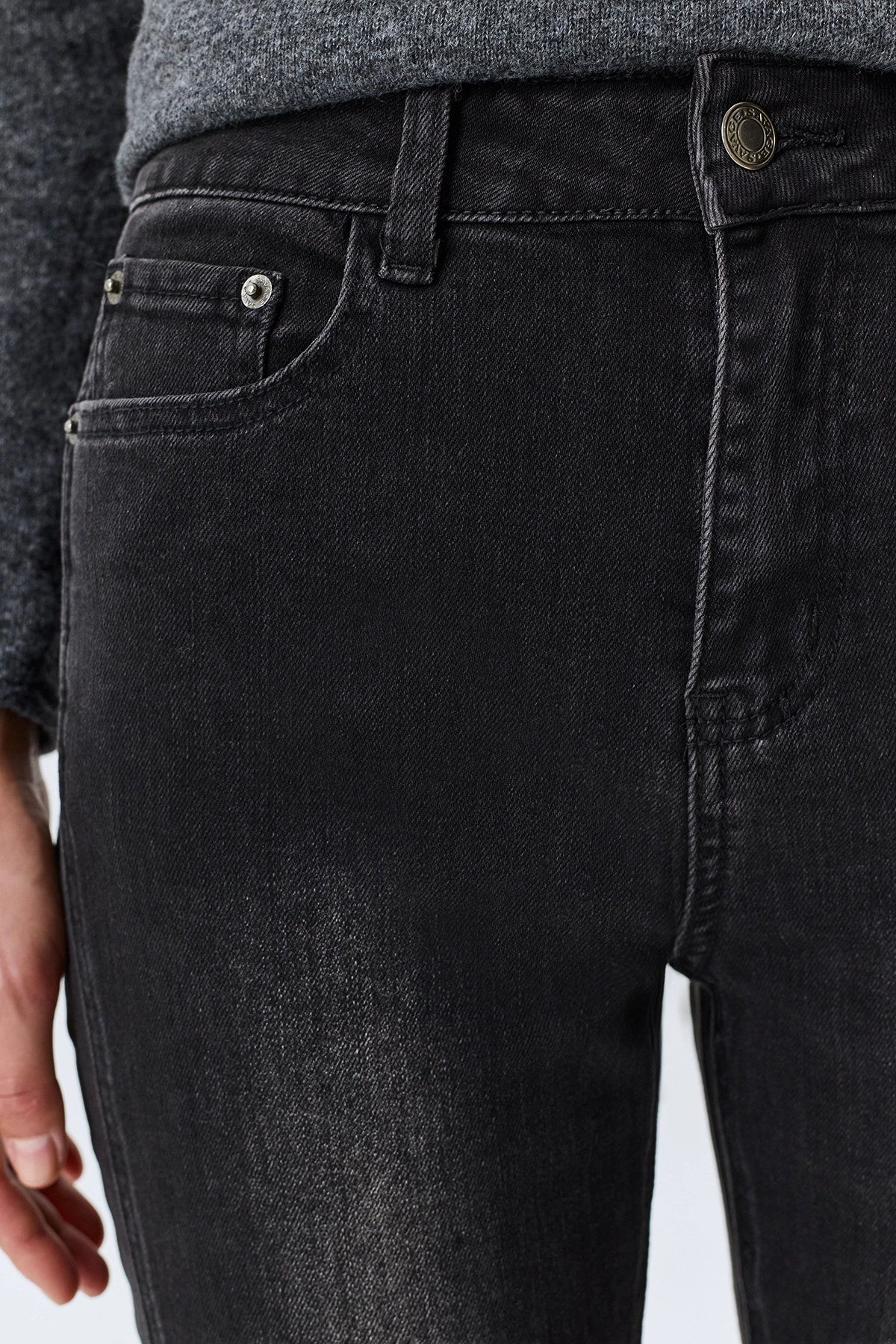 Джинсы Straight fit, черные, 52