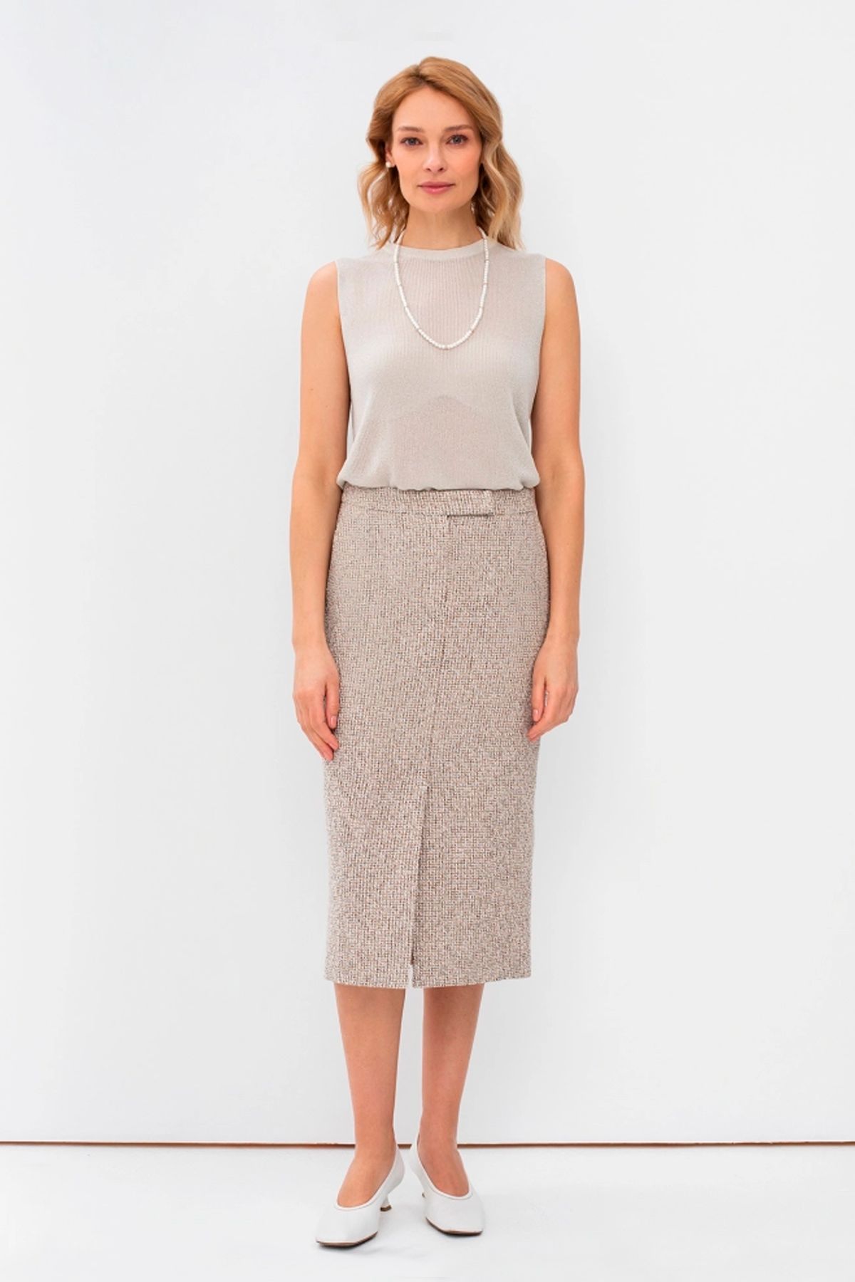 Юбка из легкого твида, 48р